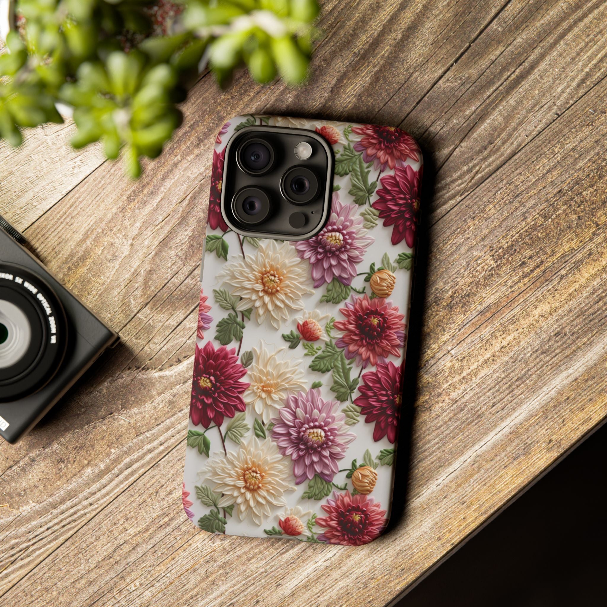 Floral Fall Phone Case for iPhone 16 pro15 14 13 12  21 23 Samsung, and Pixel | Stylish Protective Cover Gift for Her Perfect for Floral Lover - MRSBYVALLE