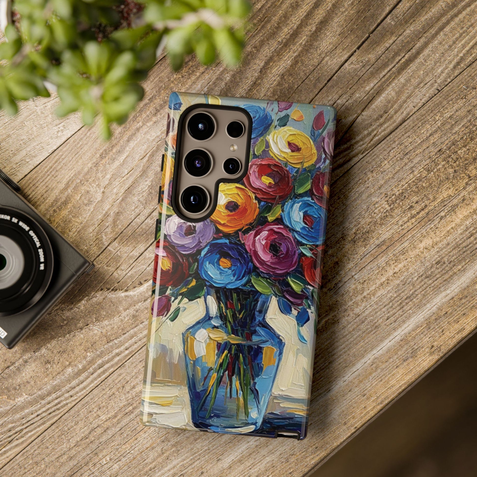 Floral Luxury Oil Painting Illusion Tough Case — Floral Art Phone Case for Art Lovers