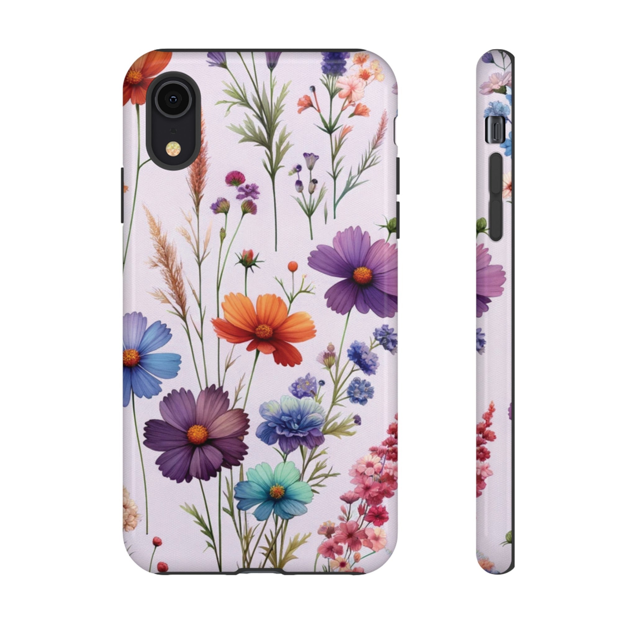 Lavender Wildflowers Protective Phone Case Gift for Her Phone 15, Samsung iPhone Samsung Gift for Her Case iPhone 15, Samsung iPhone Samsung Accessory Gift for Her.