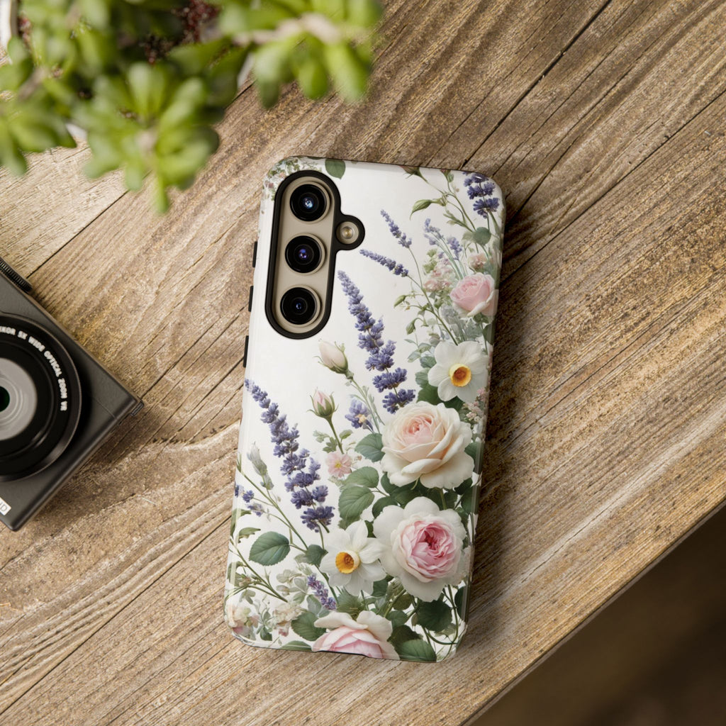Boho Floral Fall Phone Case for iPhone 17,16  21 23 Samsung, and Pixel | Stylish Protective Cover Gift for Her Perfect for Floral Lover