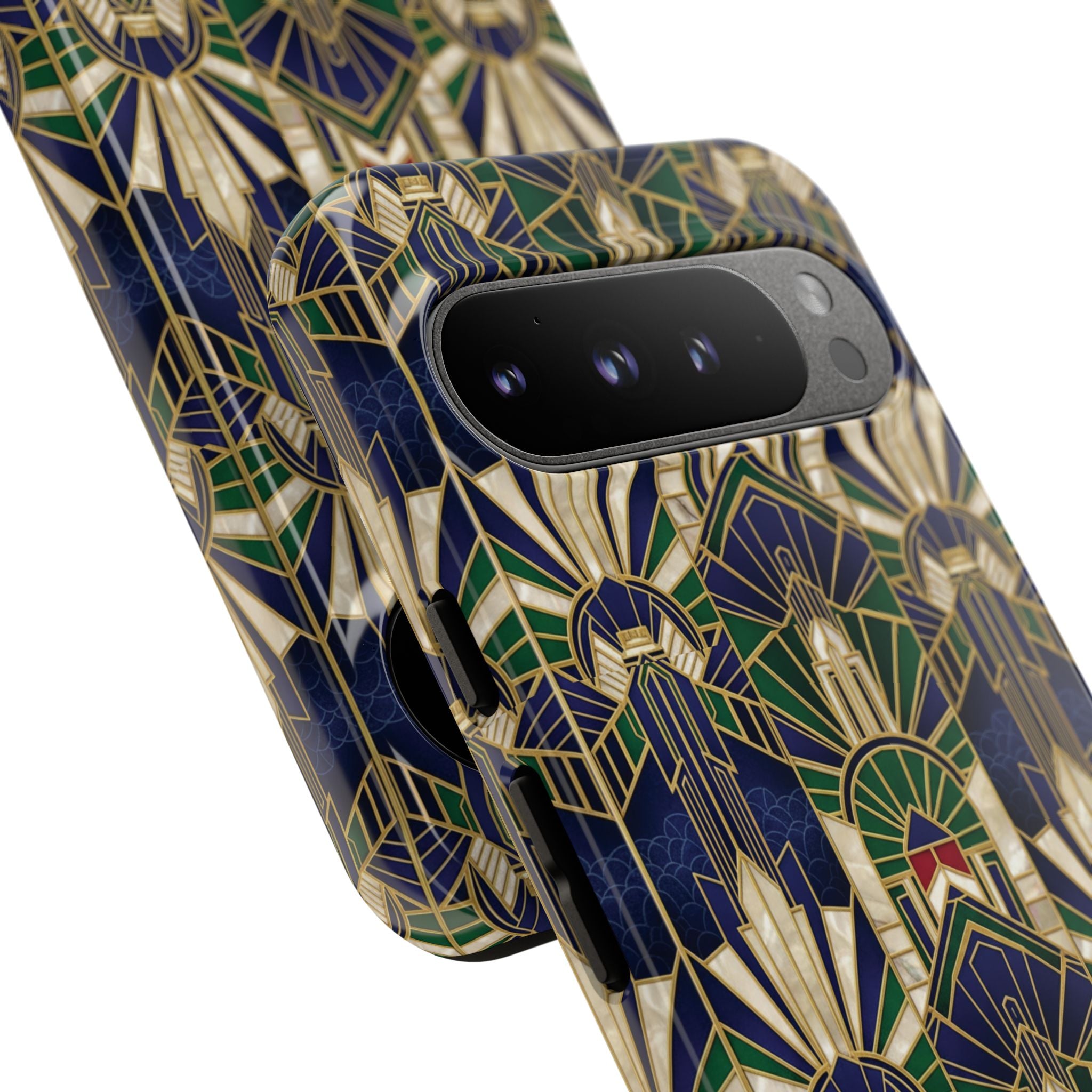 Navy & Gold Art Deco Phone Case — Imperial Art Deco Tough Case