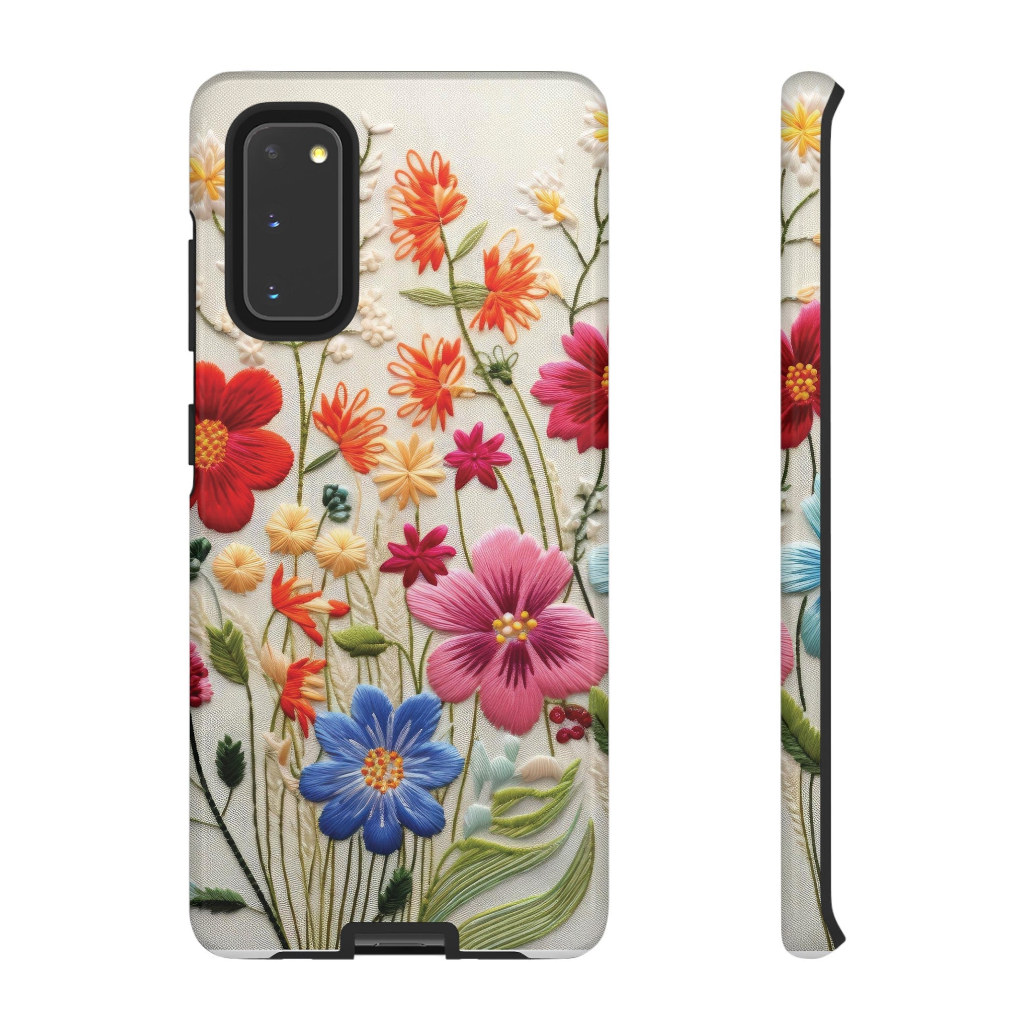 3D Floral Phone Case Elegant Faux Flower Durable for iPhone Samsung Smartphone iPhone 15, 14, 13 Samsung Gift for Mom