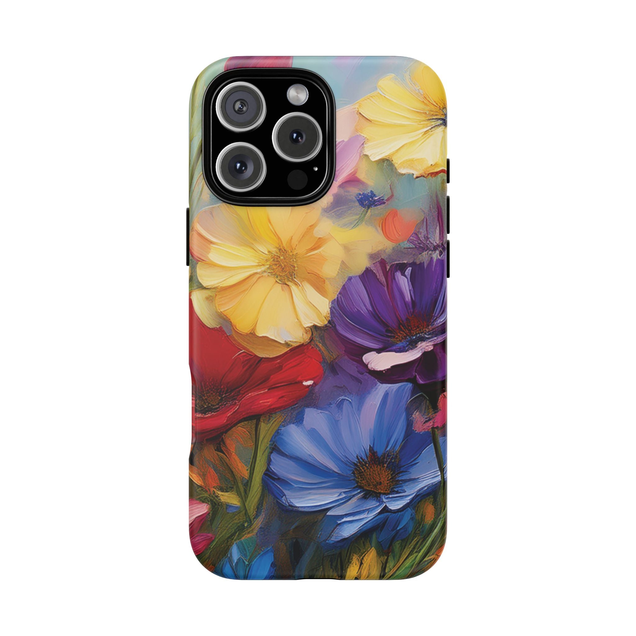 Bold Wildflower Phone Case Bright Hand-Painted Floral Art Vibrant Botanical Design for iPhone & Samsung | Trendy Nature Lover Gift Phone  Galaxy