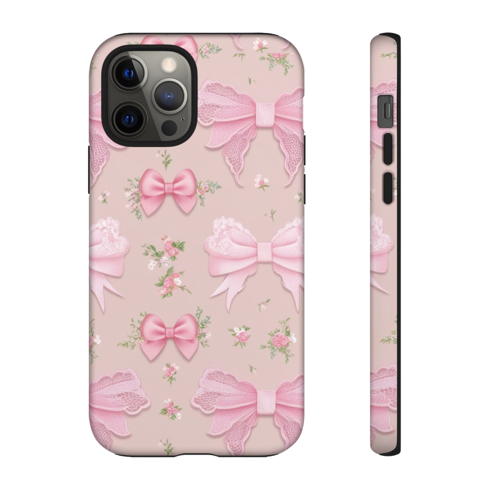 Luxury Pink Bow Phone Case – Cute & Protective Cover for iPhone & Samsung Gift for Her