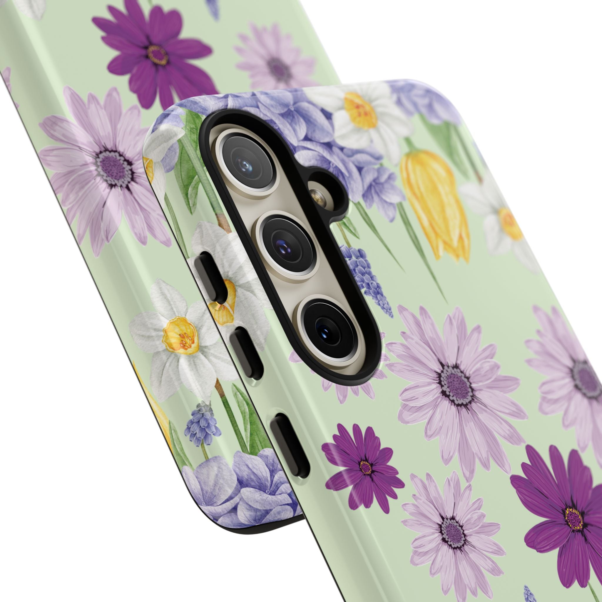 Lavender Yellow Flower Phone Case – Stylish Protective Cover for iPhone & Samsung, Botanical Design, Perfect Gift for Spring & Everyday Elegance