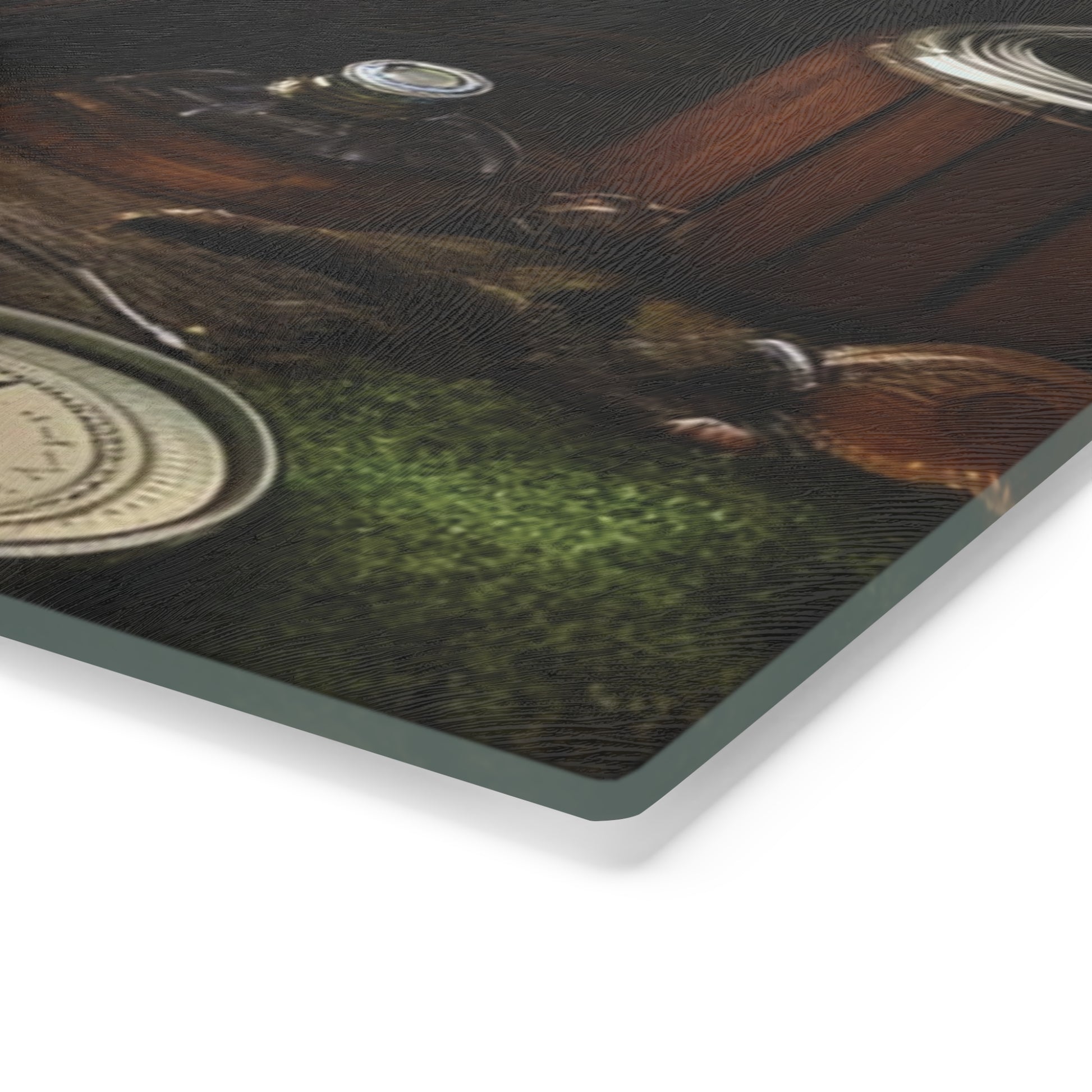 Rugged Outdoorsman Glass Cutting Board Durable Kitchen Essential with Masculine Wilderness Design Tempered Glass Cutting Board Durable Kitchen Decor Housewarming, New House Gift - MRSBYVALLE