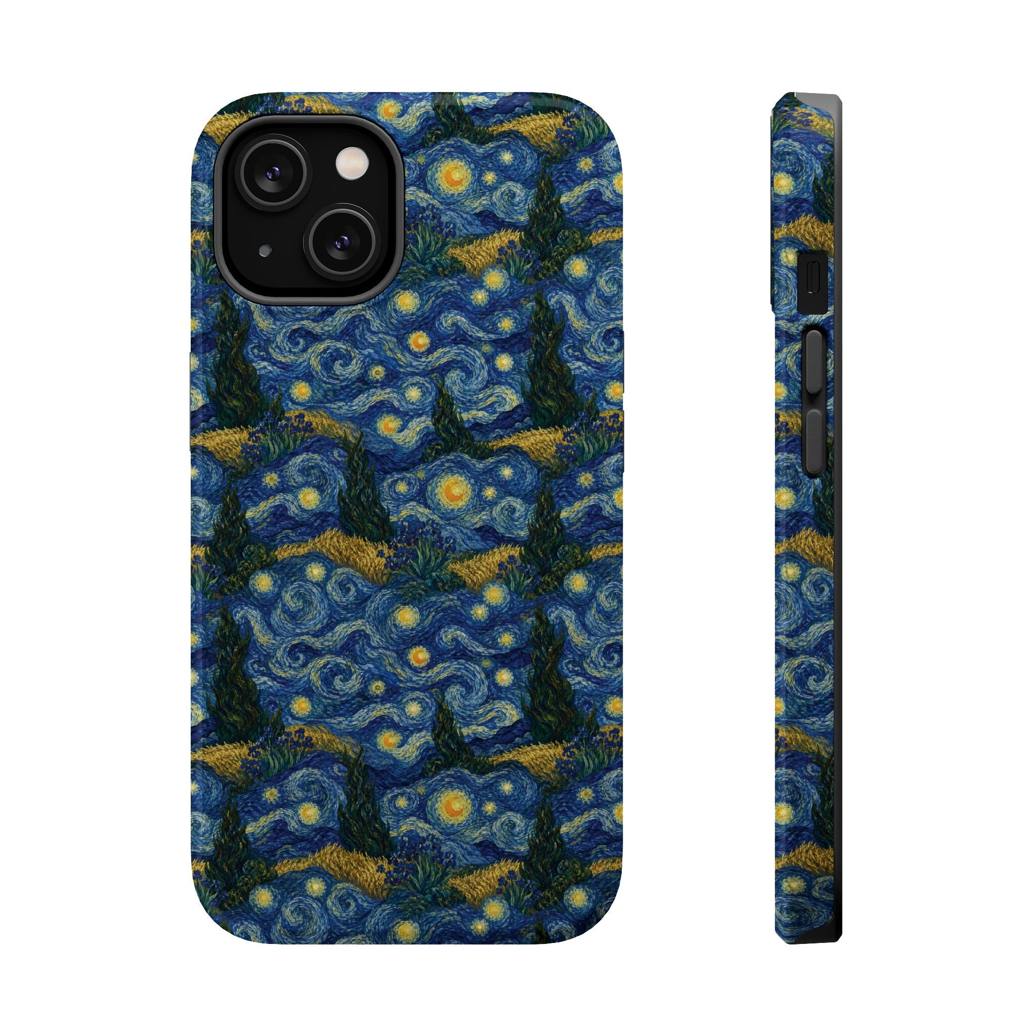 Phone case with Starry Night design inspired by Vincent van Gogh