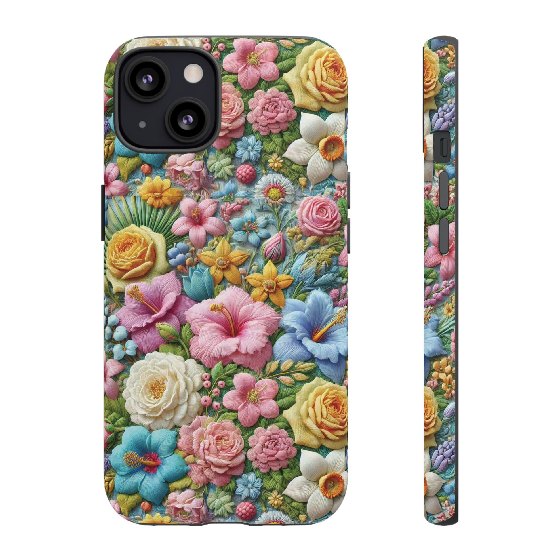 Elegant Pastel Flower Phone Case – Beautiful Floral Design, Durable Protection for Your Device, Stylish and Lightweight, Perfect Gift for Flower Lovers