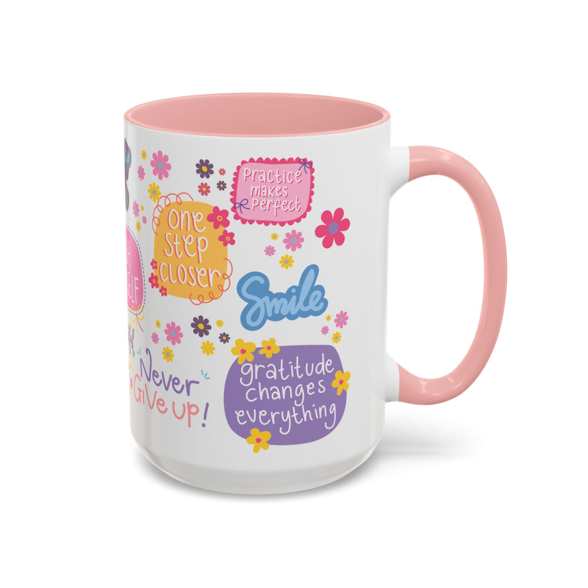 Good Vibes Only Coffee Mug 11 & 15 oz Ceramic Inspirational Cup, Positive Affirmation Gift for Mom, Teacher & Coworker | Morning Motivation Mother's Day, or Cozy Spring Mornings