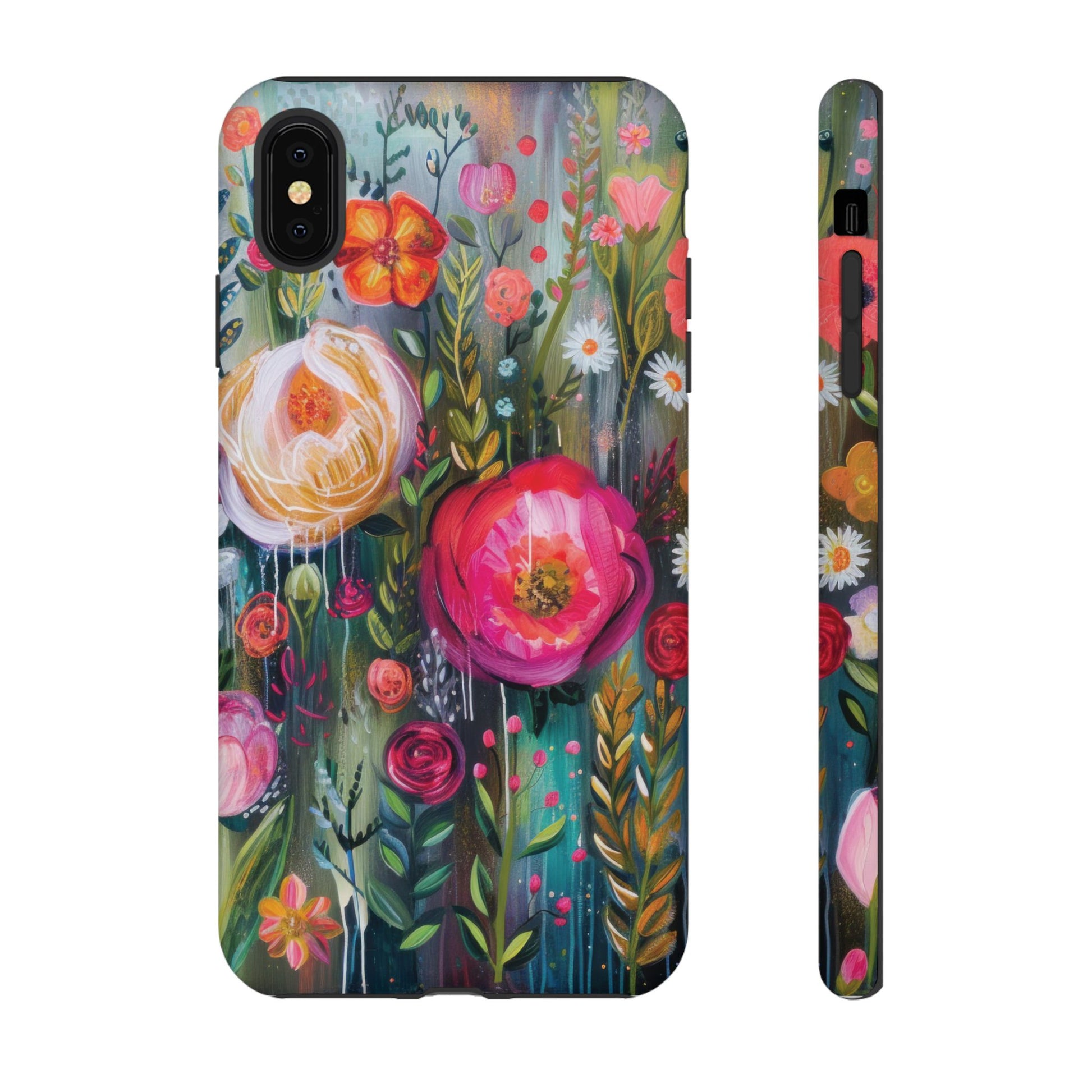 Watercolor Boho Floral Phone Case for iPhone 16 15 14 13 12  21 23 Samsung, and Pixel | Stylish Protective Cover Gift for Her Perfect for Floral Lover - MRSBYVALLE