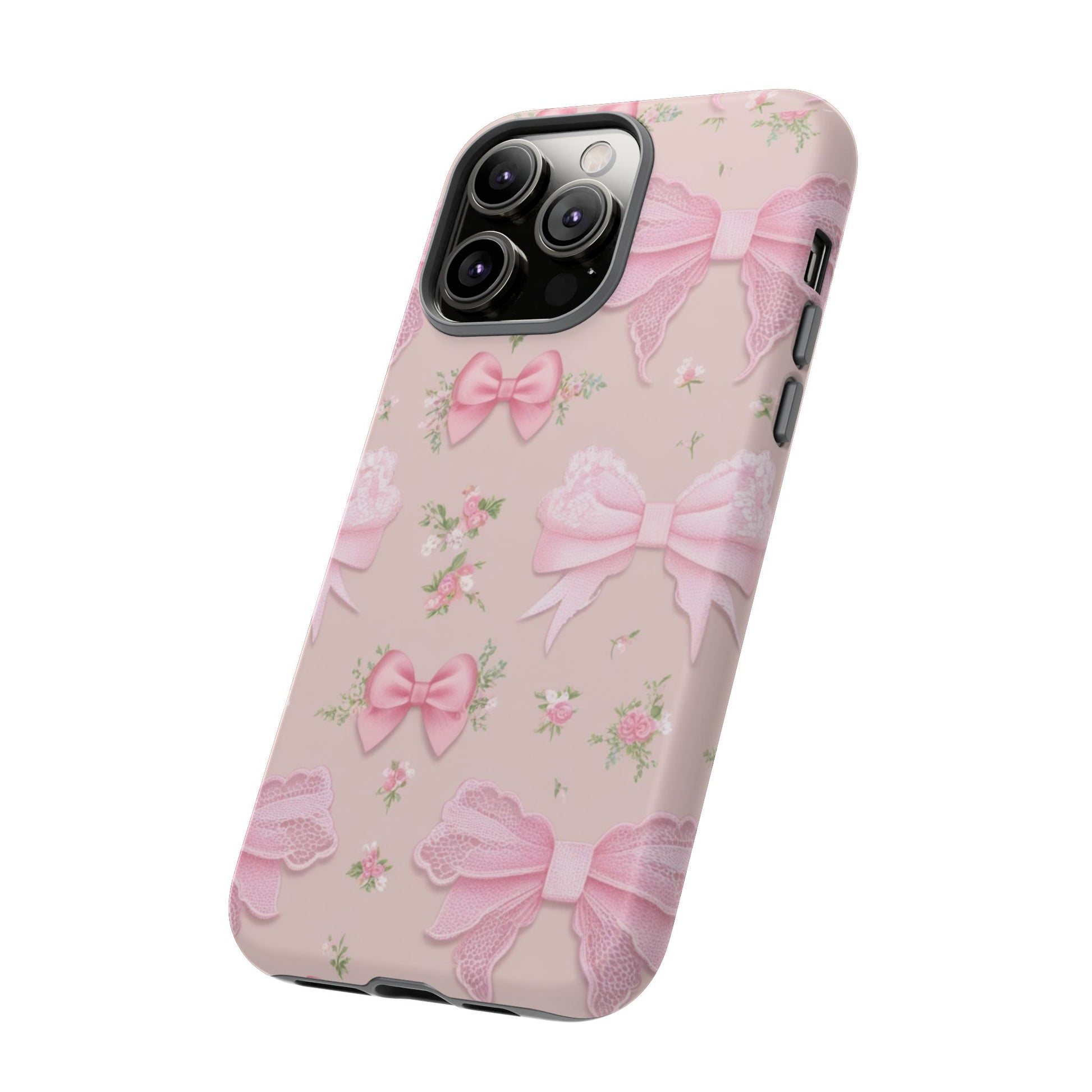 Luxury Pink Bow Phone Case – Cute & Protective Cover for iPhone & Samsung Gift for Her