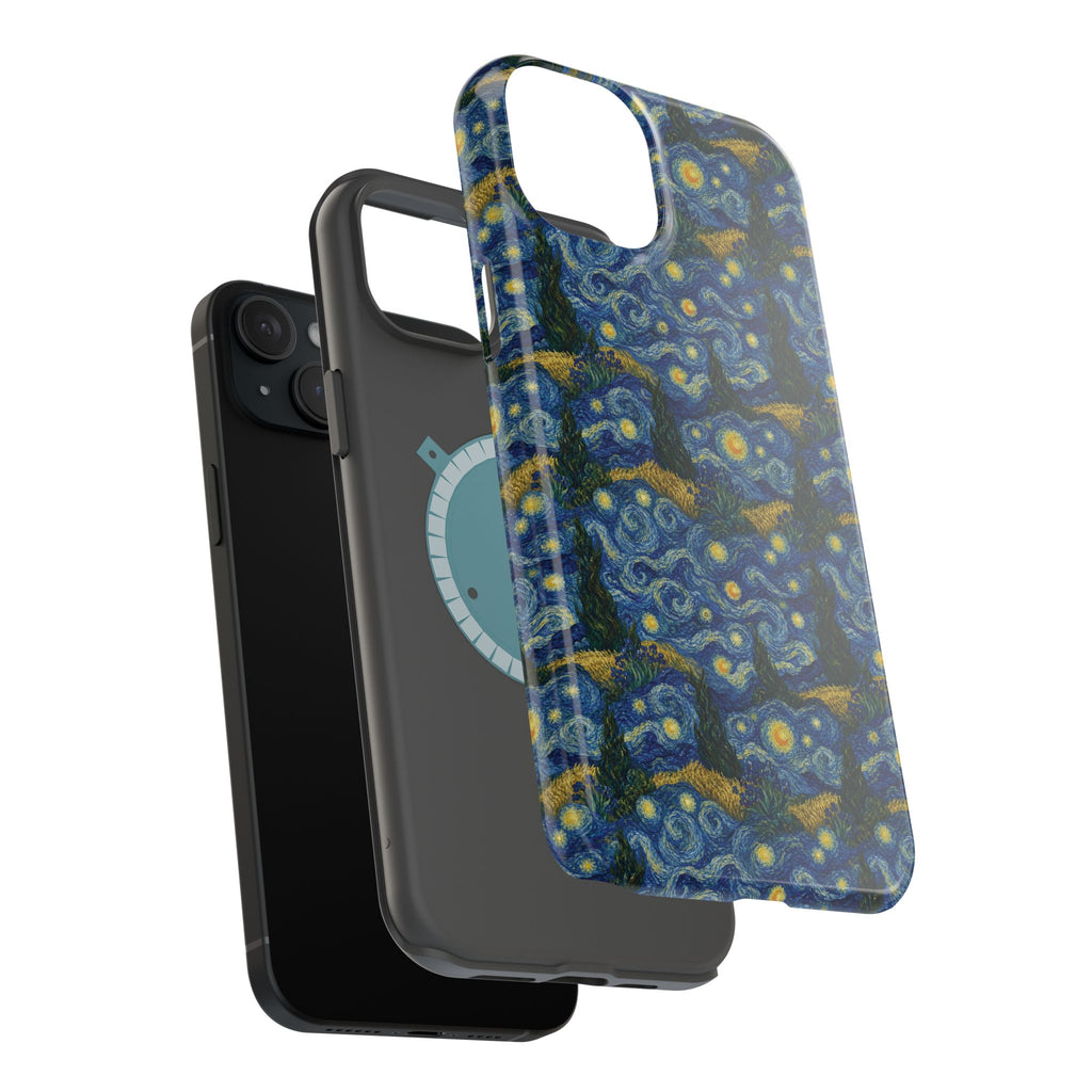 Van Gogh Illusion Magnetic Phone Case — Elegant Impact‑Resistant Art Lover Design