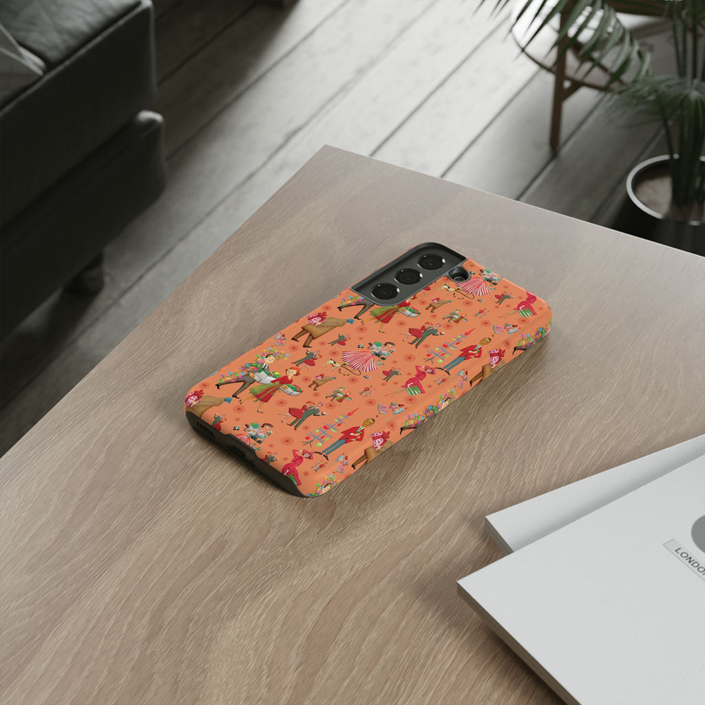 Retro Christmas 50s Phone Case Unique Holiday Protection for Your Device | Stylish & Durable Cover Gift for Her Phone 17, 16, 15, Samsung iPhone Accessory Gift for Her