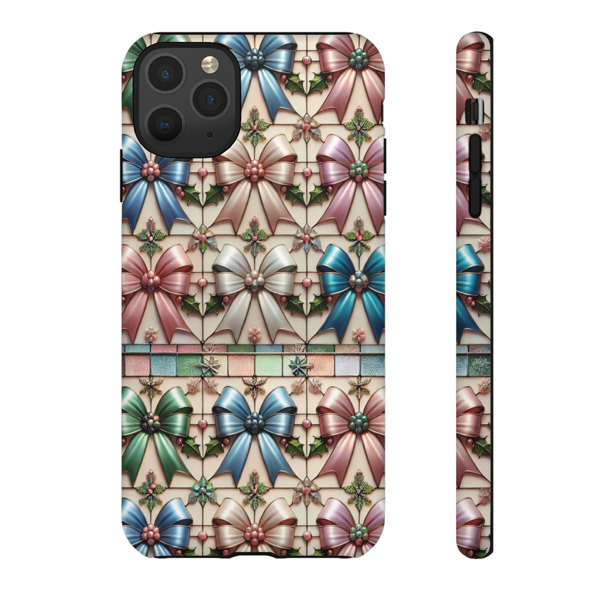Coquette Bows Pastel Phone Case for iPhone 17 ,  15 14 13 12  21 23 Samsung, and Pixel | Stylish Protective Cover Gift for Her Perfect for Floral Lover