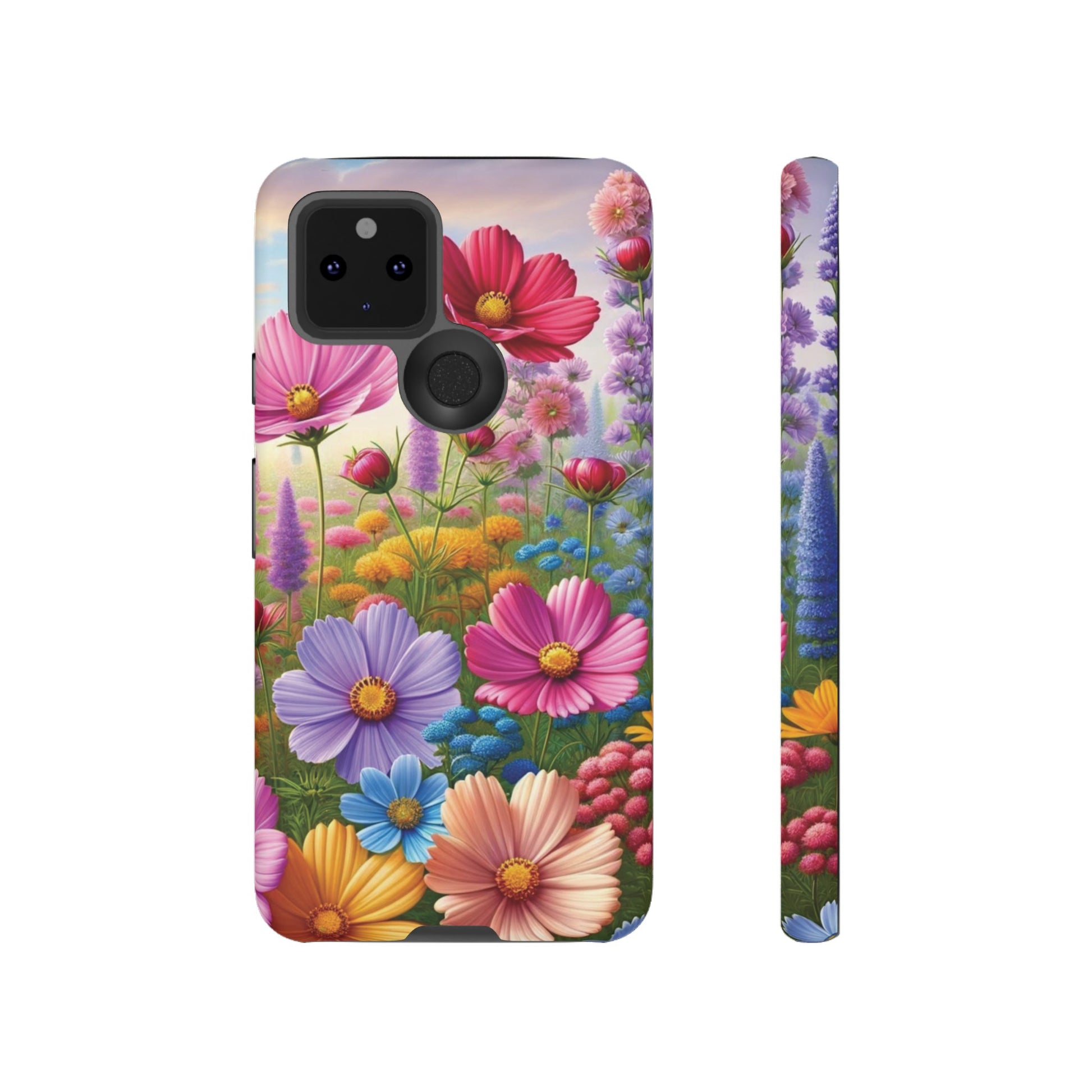 Bright Floral Phone Case Durable for iPhone Samsung Gift iPhone 15, 14, 13 Samsung Pixel Gift for Mom Accessory Gift for Her