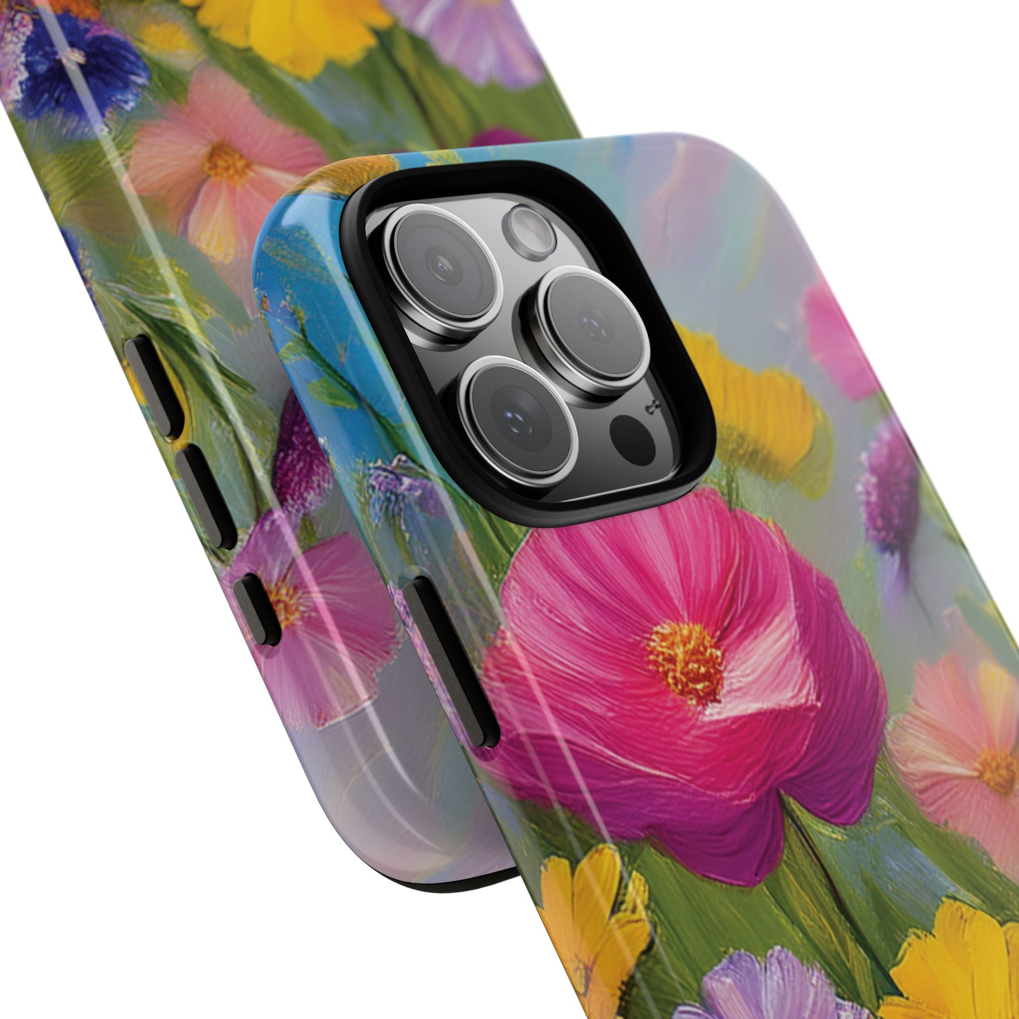Vibrant Wildflower Painting Phone Case Hand-Painted Floral Art Design | Bright Nature-Inspired Cover | Perfect Gift for Flower Lovers iPhone & Galaxy
