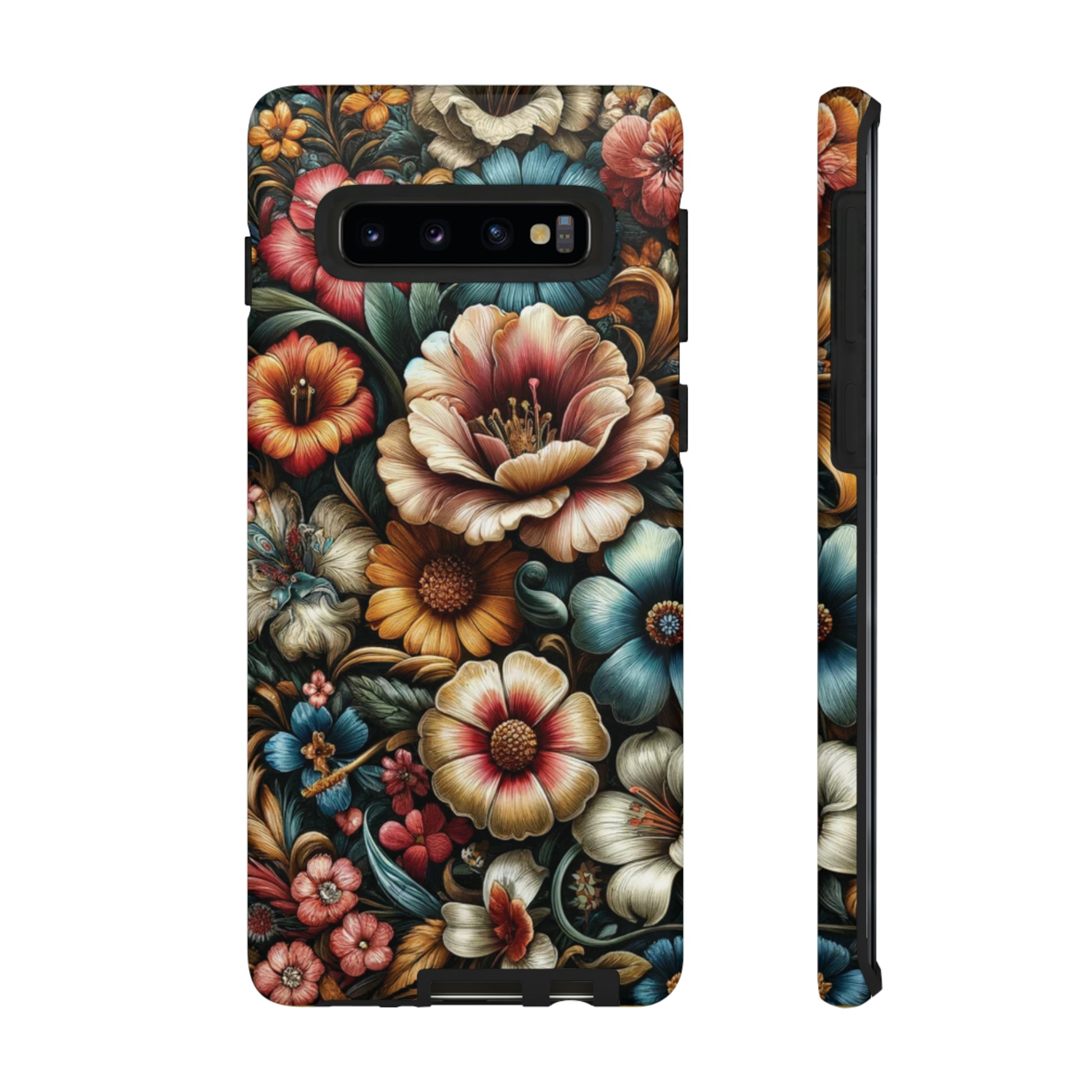 Pastel Floral Design Luxury Phone Tough Case Floral Elegant Durable Stylish for Modern Devices iPhone 15, Samsung iPhone Samsung Accessory Gift for Her.