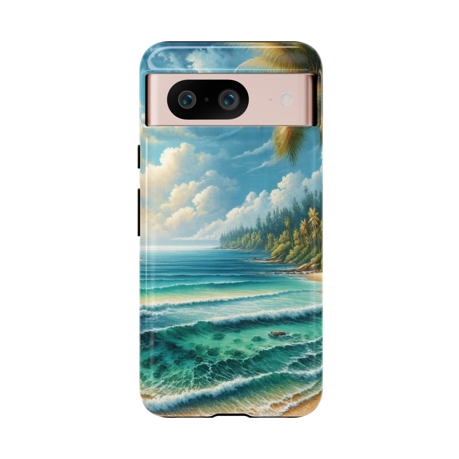 Coastal Serenity Ocean Beach View Protective Phone Case Gift for Her Phone 15, Samsung iPhone Samsung Gift for Her Case iPhone 15, Samsung iPhone Samsung Accessory Gift for Her.