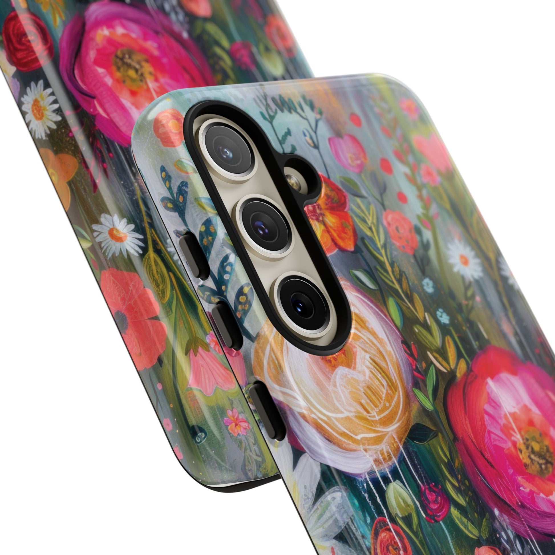 Watercolor Boho Floral Phone Case for iPhone 16 15 14 13 12  21 23 Samsung, and Pixel | Stylish Protective Cover Gift for Her Perfect for Floral Lover