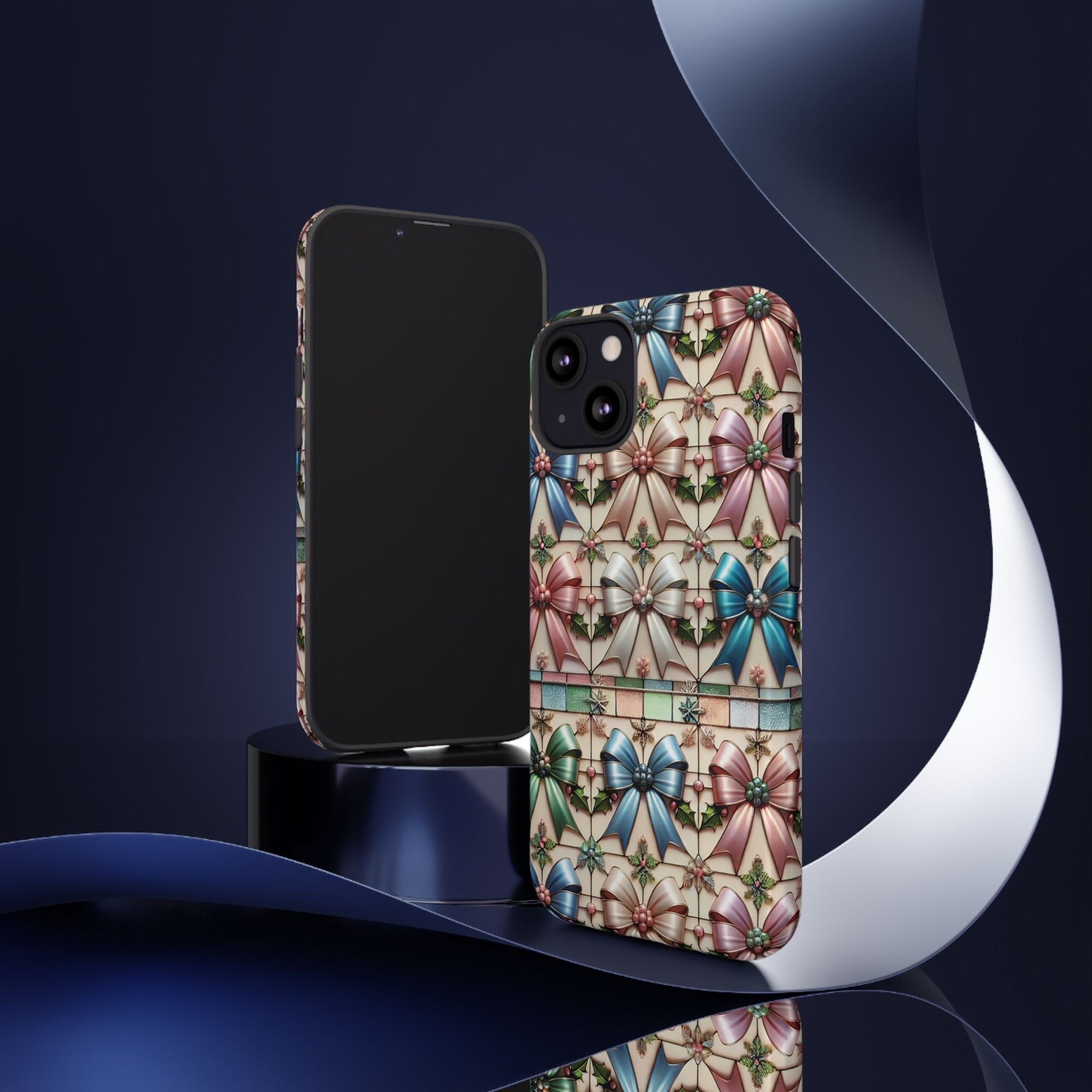 Coquette Bows Pastel Phone Case for iPhone 17 ,  15 14 13 12  21 23 Samsung, and Pixel | Stylish Protective Cover Gift for Her Perfect for Floral Lover