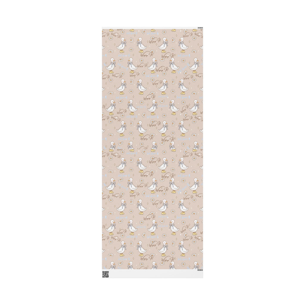 Papiers Cadeaux, Papier Cadeau Motif Oie Rigolote, Jolies Feuilles d'Emballage, Emballage Cadeau Amusant, Papier Cadeau Original, Emballage Cadeau Fantaisiste