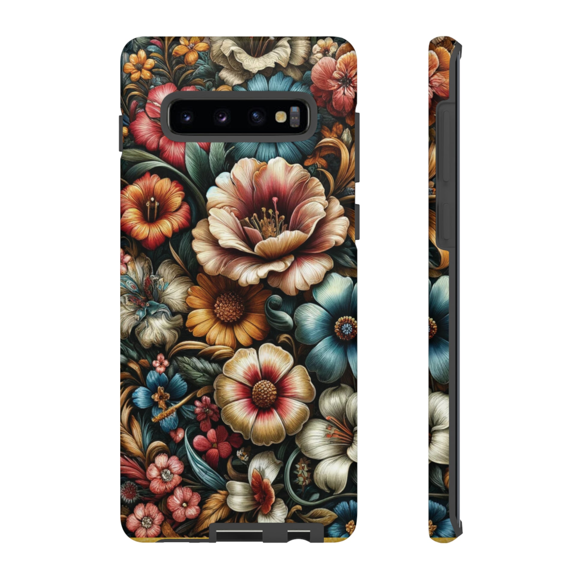 Pastel Floral Design Luxury Phone Tough Case Floral Elegant Durable Stylish for Modern Devices iPhone 15, Samsung iPhone Samsung Accessory Gift for Her.