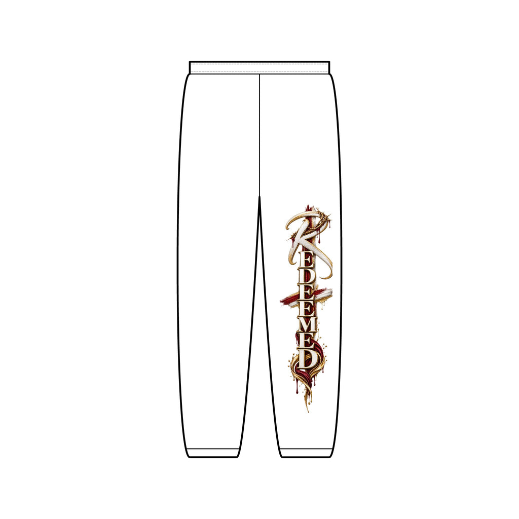 Redeemed Sweatpants — Faith-Inspired Graphic Joggers