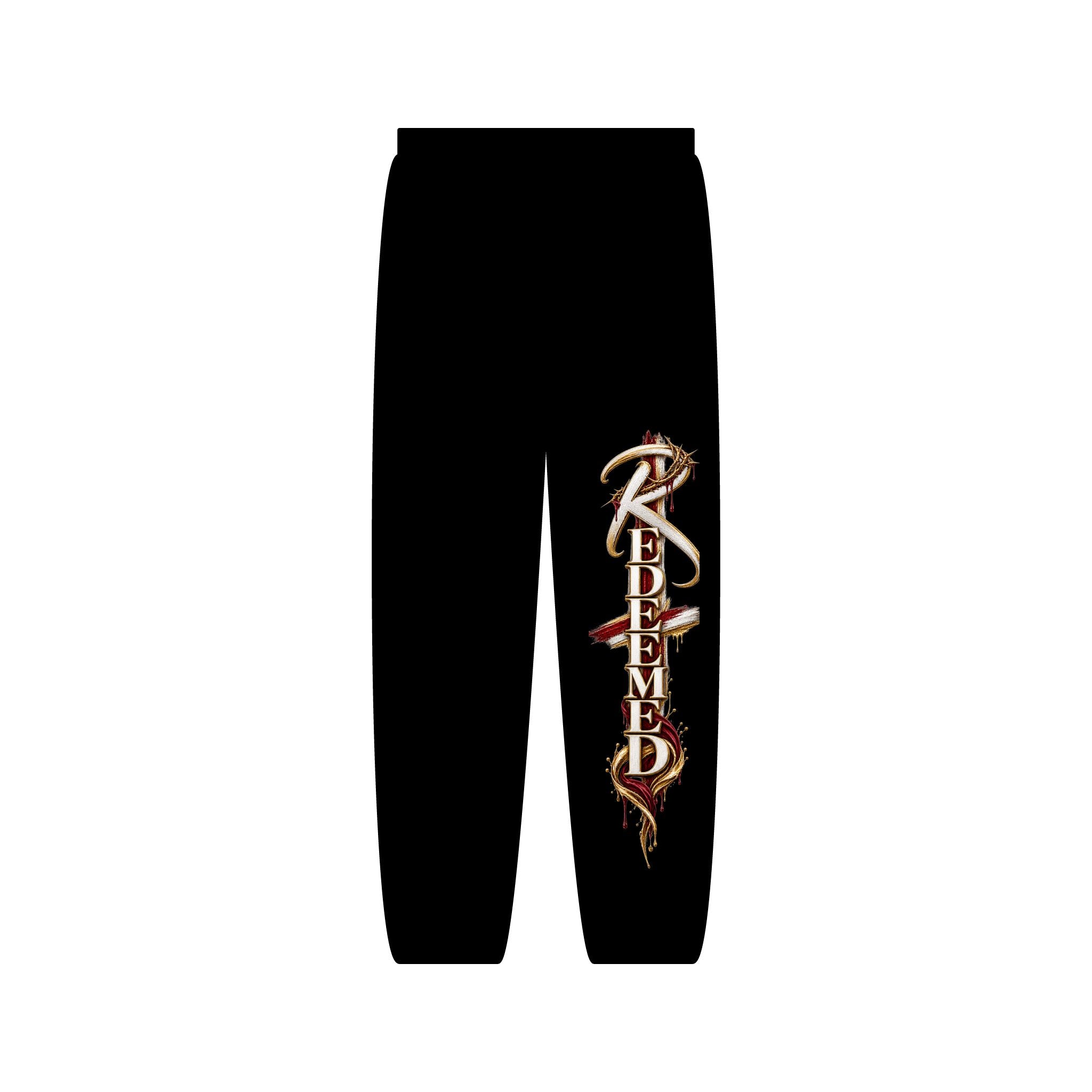 Redeemed Sweatpants — Faith-Inspired Graphic Joggers
