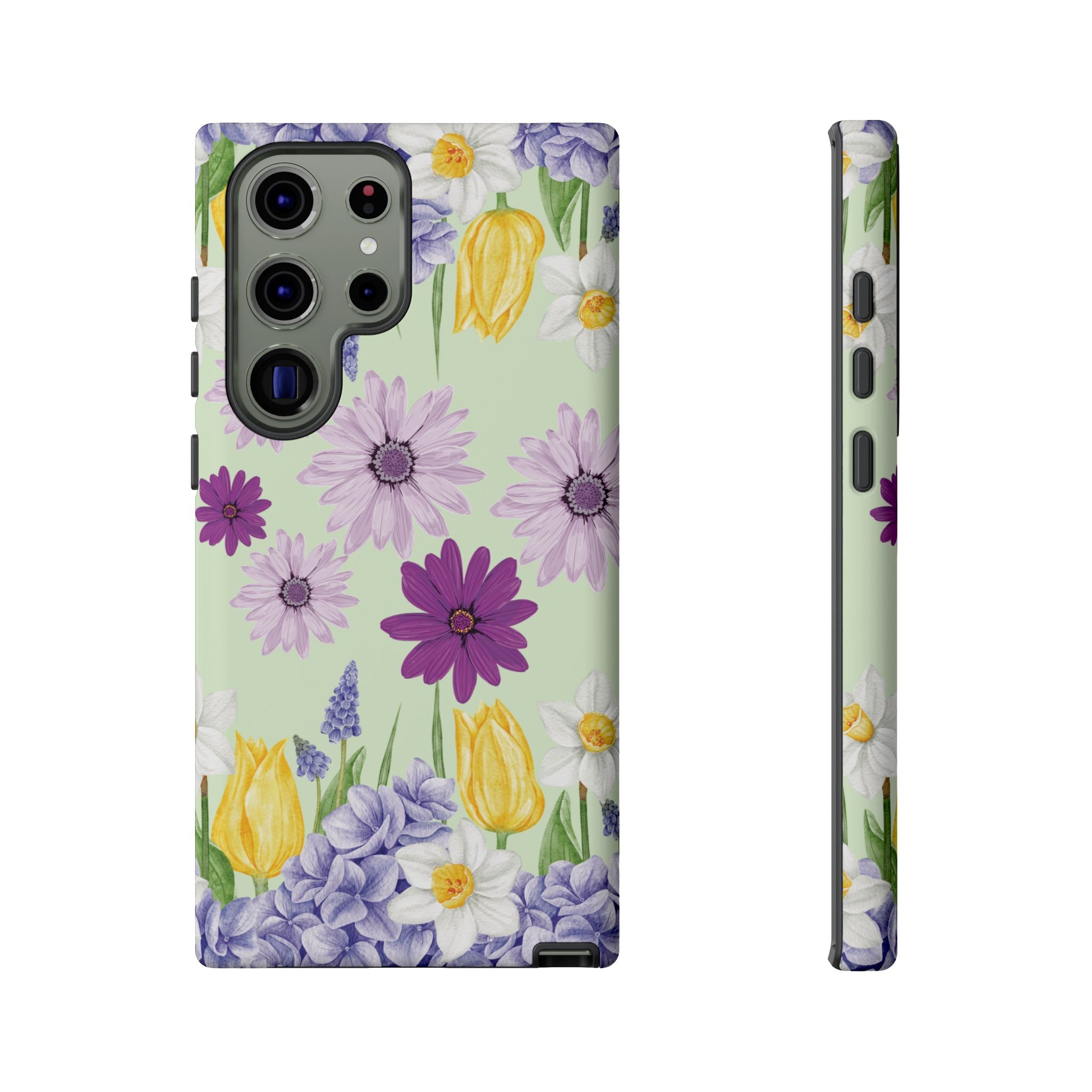 Lavender Yellow Flower Phone Case – Stylish Protective Cover for iPhone & Samsung, Botanical Design, Perfect Gift for Spring & Everyday Elegance