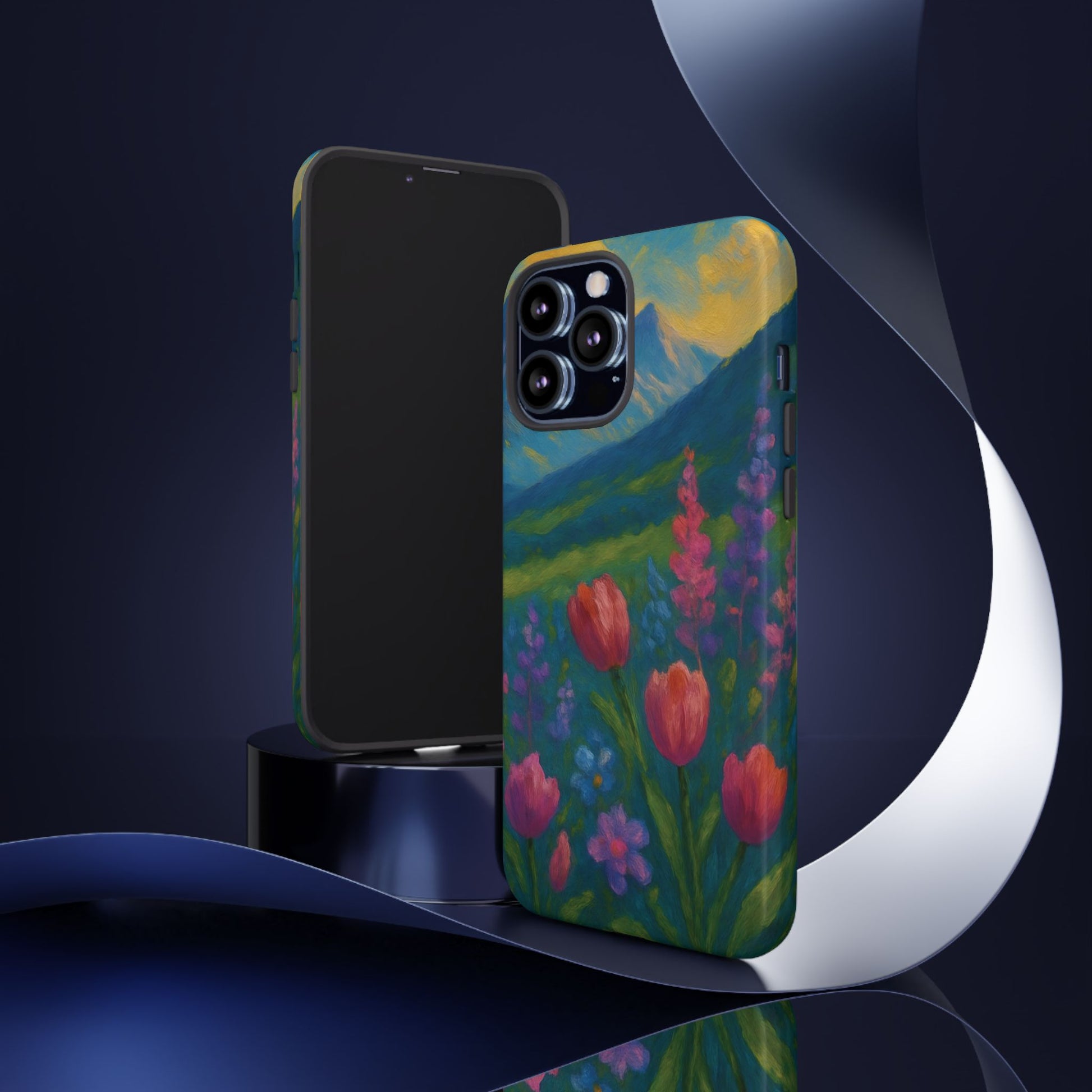 Mountains Wildflowers Phone Case | Vibrant Botanical Floral Design | Nature-Inspired Protective Cover for iPhone & Samsung | Trendy Aesthetic Gift Idea