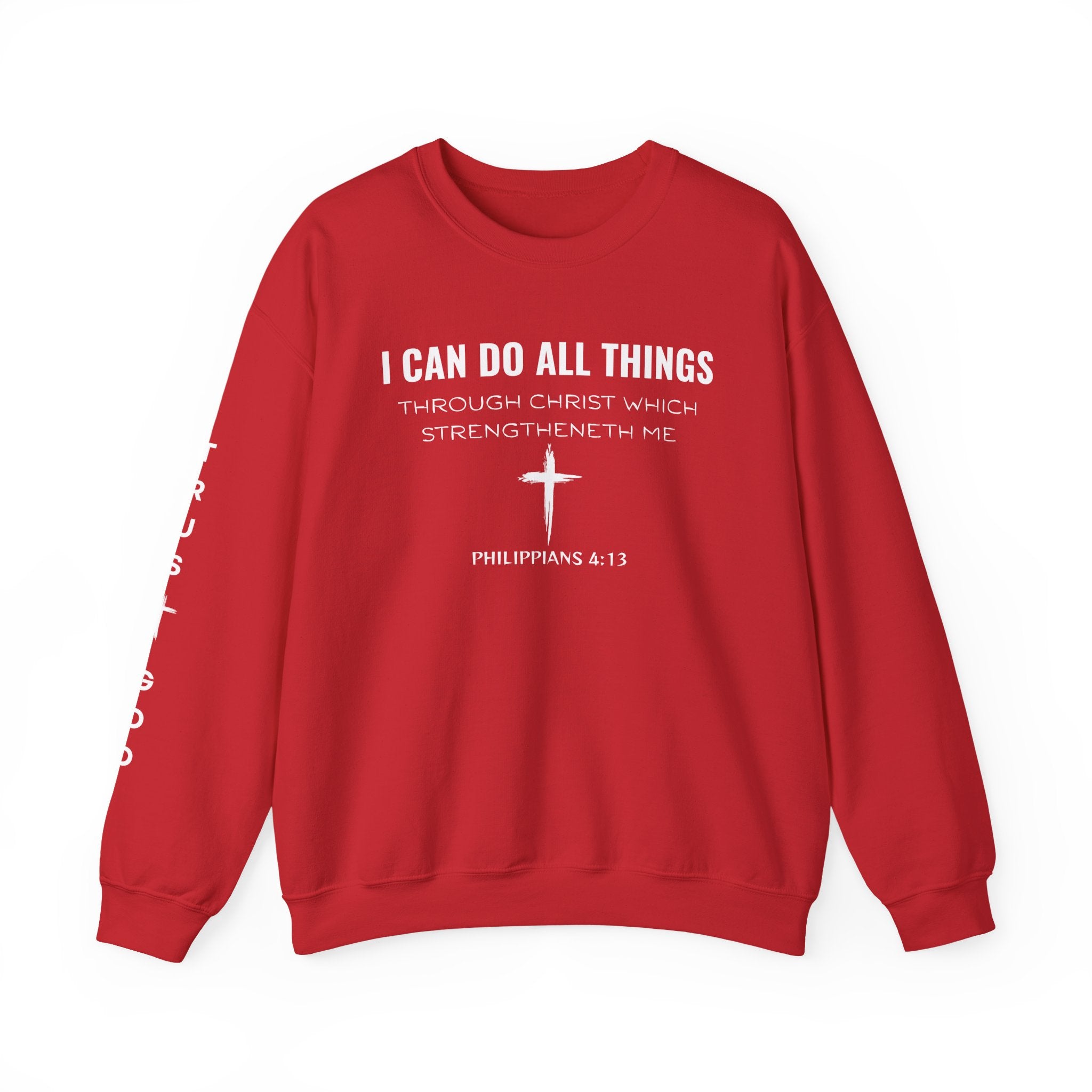 Inspirational Quote Sweatshirt, Unisex Crewneck, Faith Apparel, Perfect Gift for Christians, Cozy Everyday Wear, Bible Verse Design