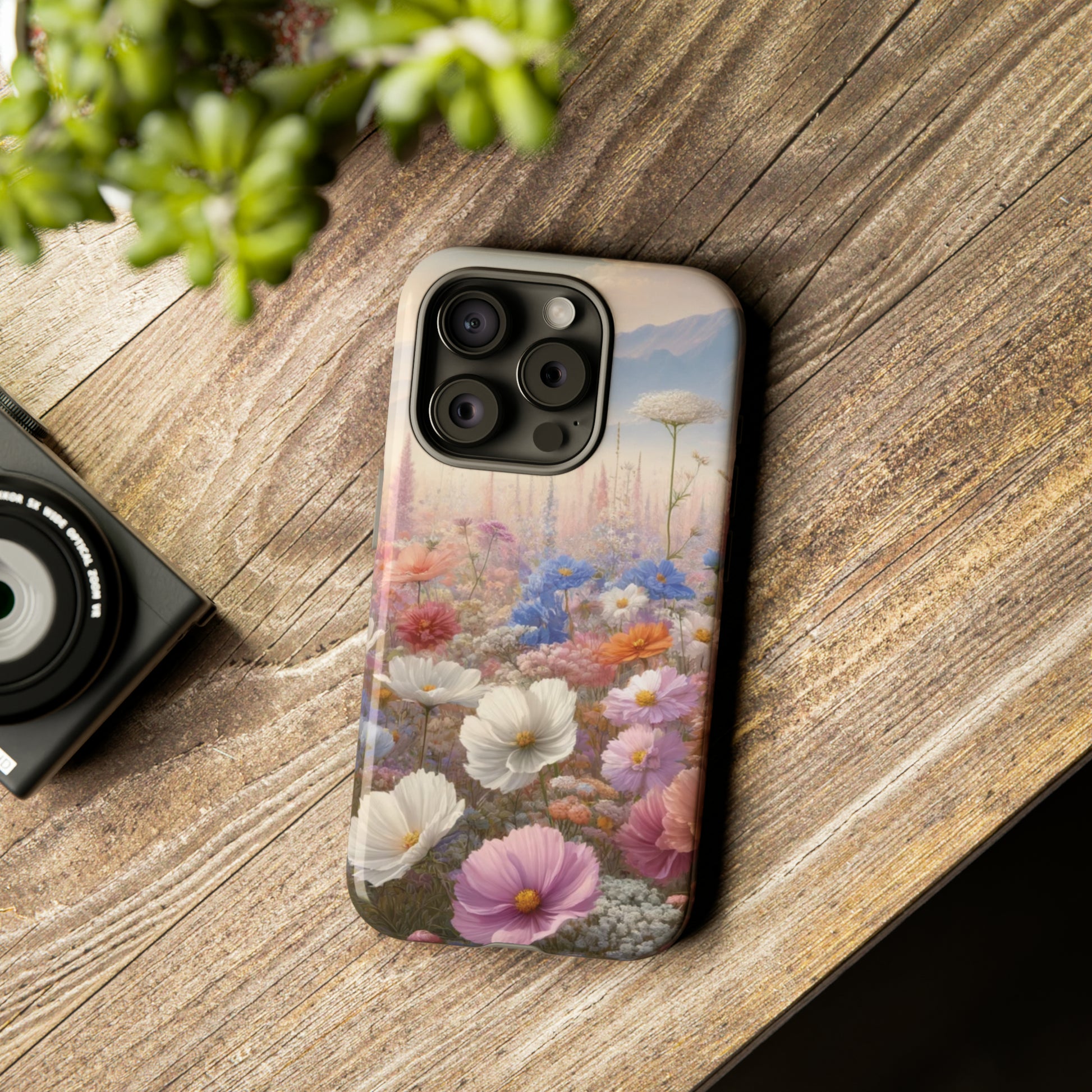 Phone Case Floral Boho Luxury Tough Case Floral Elegant Durable Stylish for Modern Devices iPhone 15, Samsung iPhone Samsung Accessory Gift for Her.