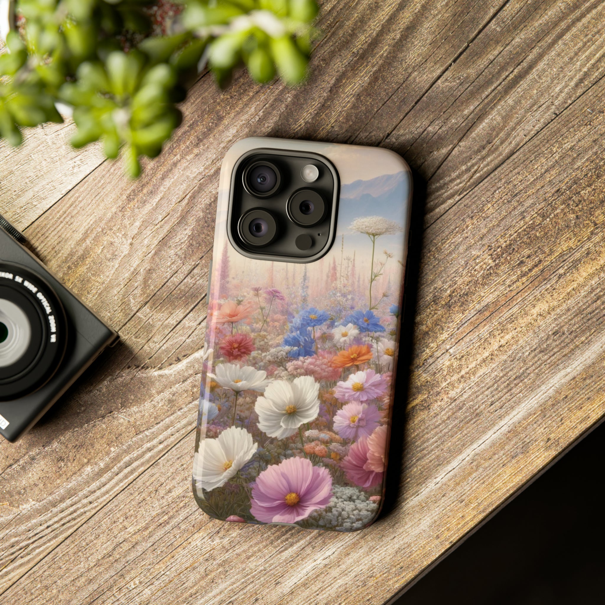 Phone Case Floral Boho Luxury Tough Case Floral Elegant Durable Stylish for Modern Devices iPhone 15, Samsung iPhone Samsung Accessory Gift for Her.