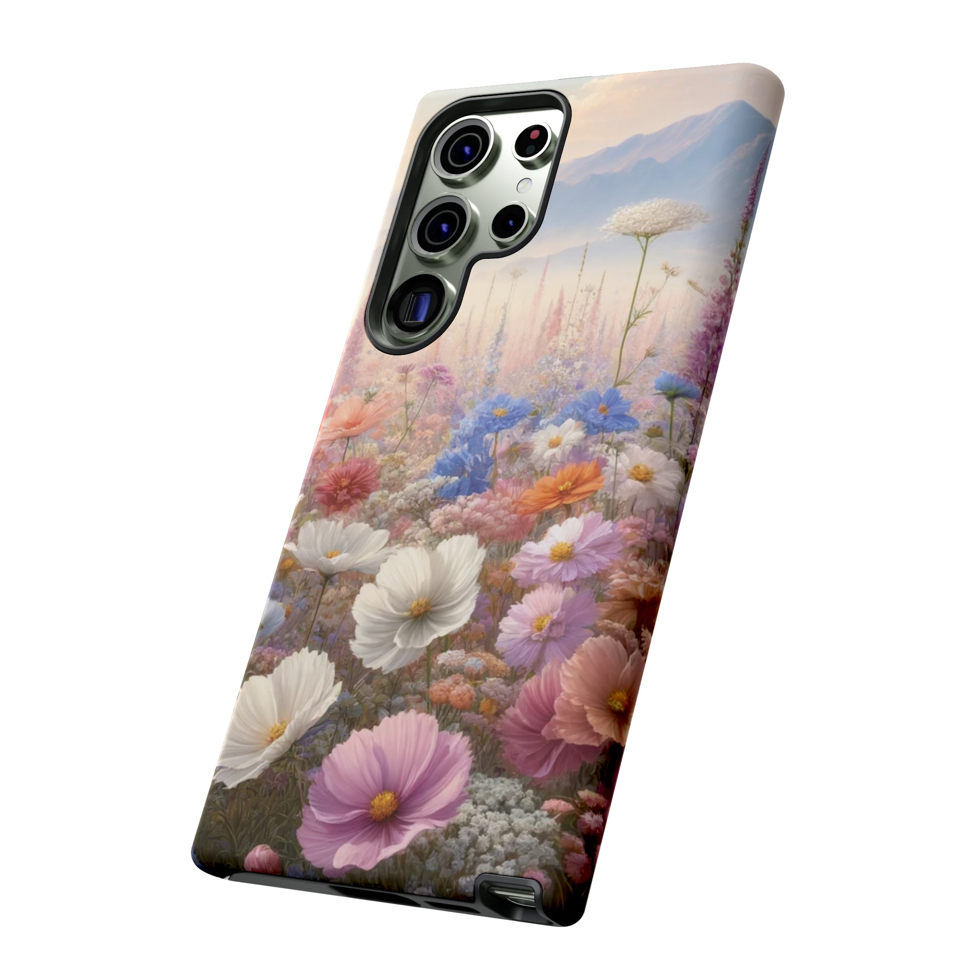 Phone Case Floral Boho Luxury Tough Case Floral Elegant Durable Stylish for Modern Devices iPhone 15, Samsung iPhone Samsung Accessory Gift for Her.
