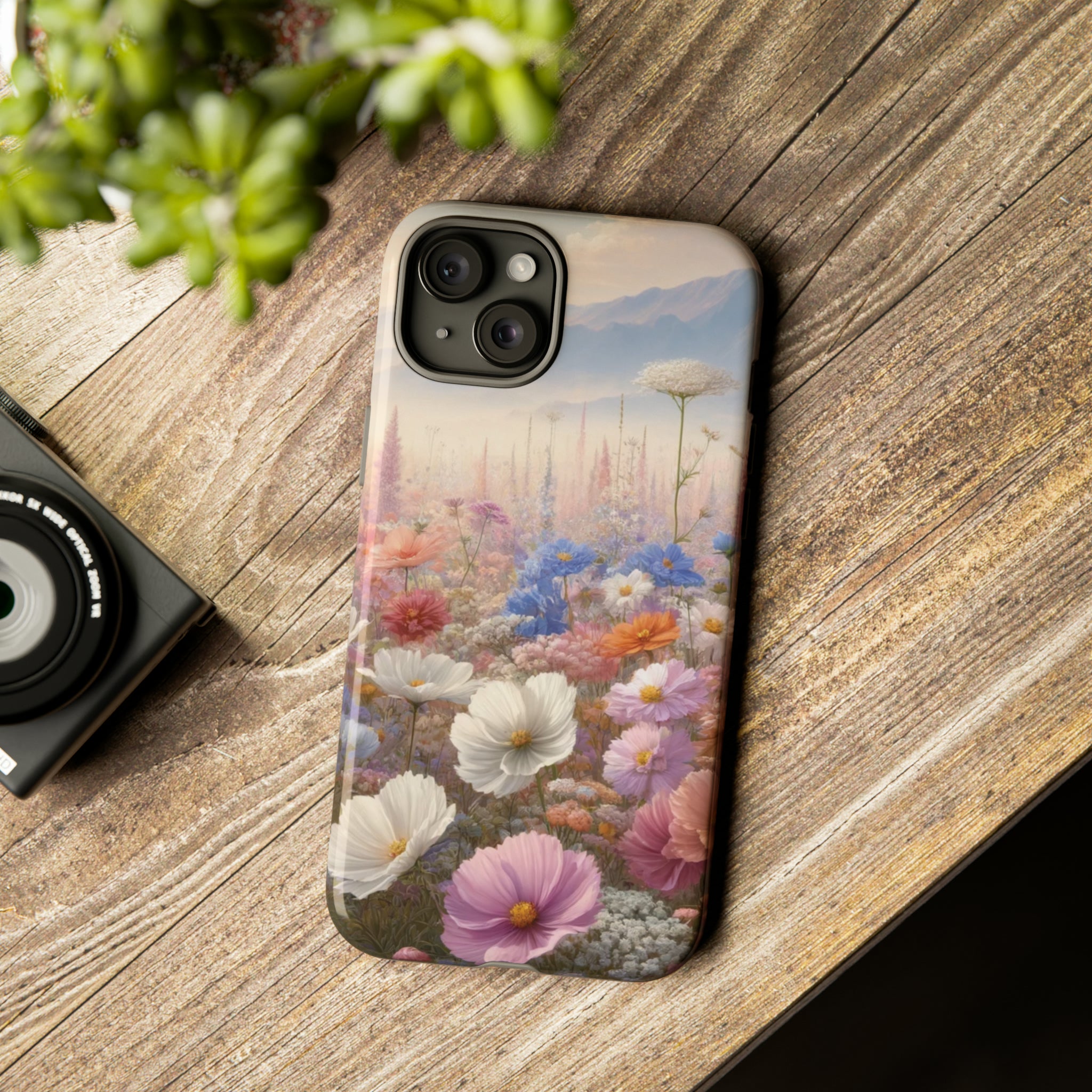 Phone Case Floral Boho Luxury Tough Case Floral Elegant Durable Stylish for Modern Devices iPhone 15, Samsung iPhone Samsung Accessory Gift for Her.