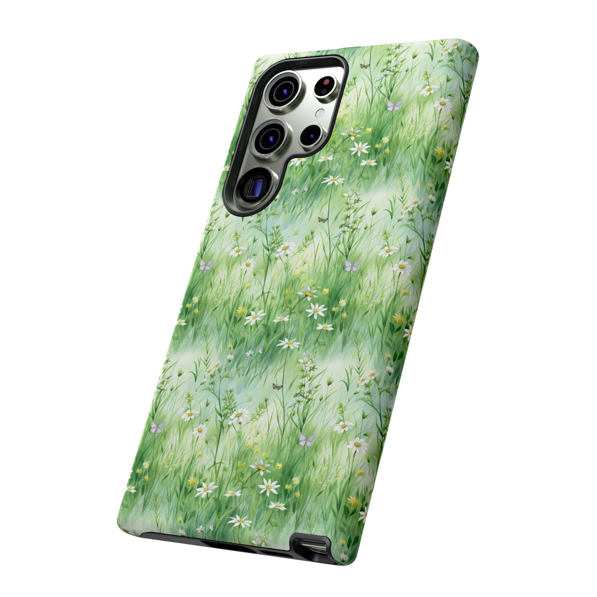 Beautiful Watercolor Grassing Daisy Boho Chic Design Phone Case Protective Cover for All Models Gift for Mom Accessory Gift for Her
