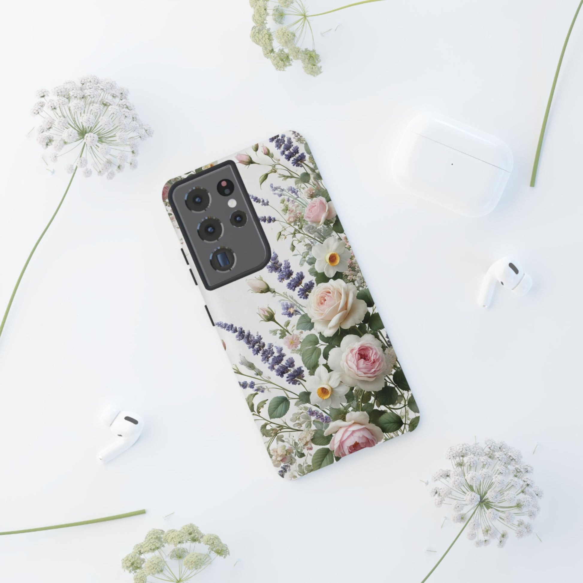 Boho Floral Fall Phone Case for iPhone 17,16  21 23 Samsung, and Pixel | Stylish Protective Cover Gift for Her Perfect for Floral Lover