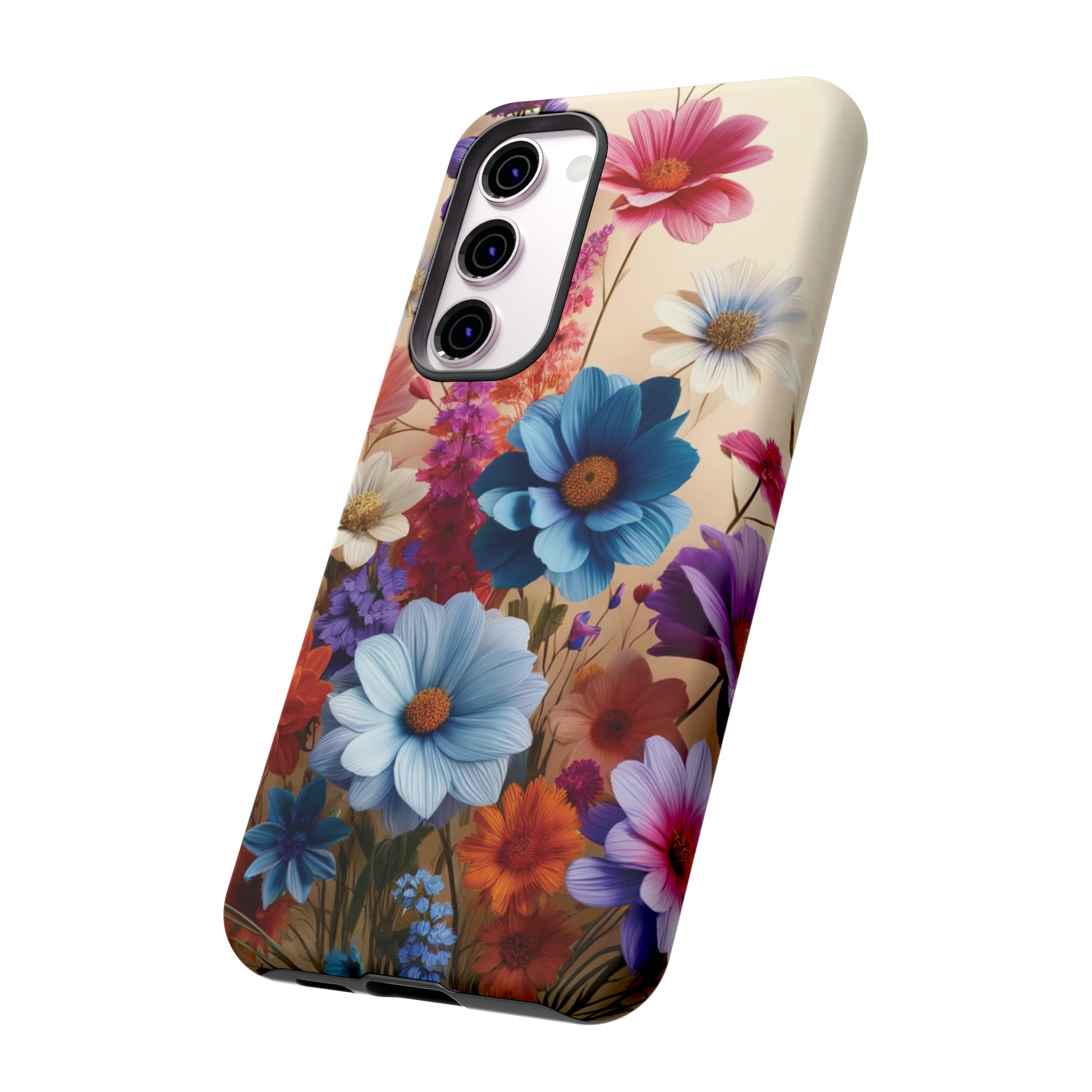 Best Phone Case Floral 3D Illusion Luxury Tough Case Floral Elegant Durable Stylish for Modern Devices iPhone 15, Samsung iPhone Samsung Accessory Gift for Her.