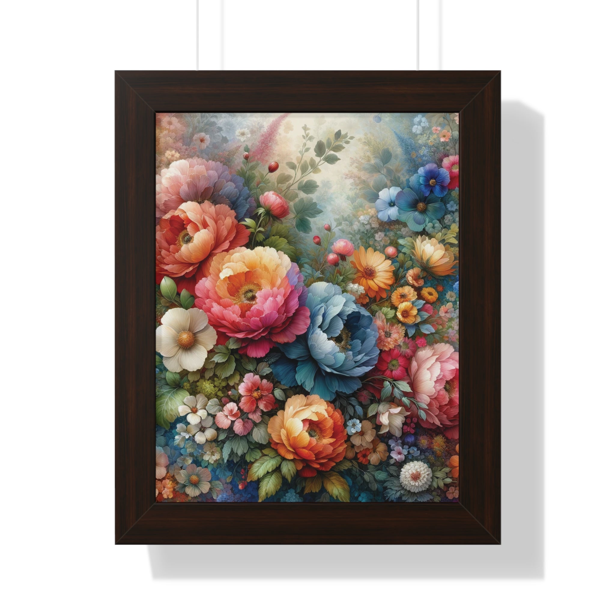Floral Framed Vertical Poster Elegance in Every Stroke Premium Framed Vertical Posters Oil Art Mastery on Archival Matte Paper, Securely Encased in Black, White, or Walnut Frames with Durable Acrylic Protection Ready to Hang  Timelessly Crafted..