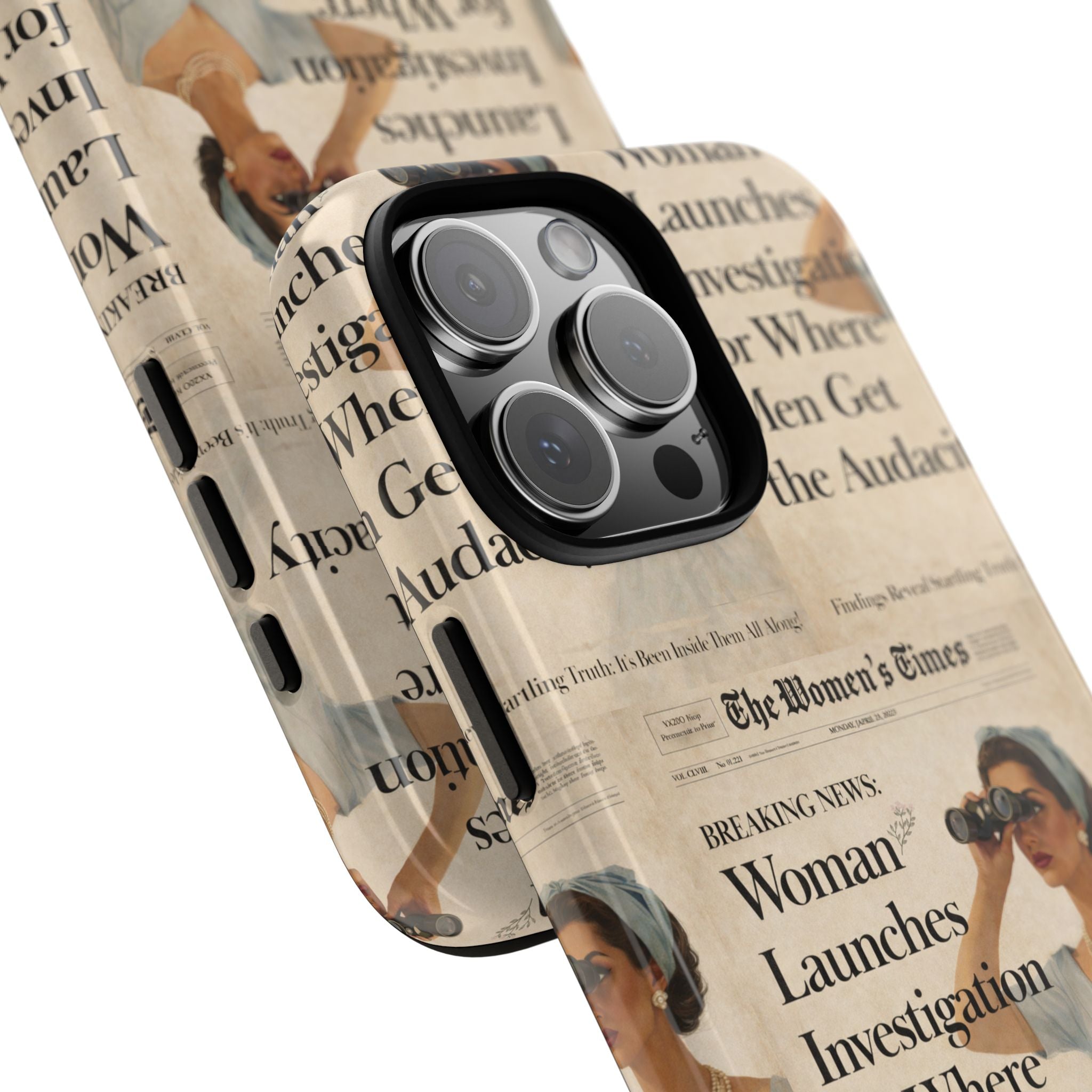 Funny Vintage Sarcastic Women Phone Case | Retro Sarcasm Text Design