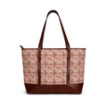 Blush Floral Tote Handbag — Vintage Pink Patterned Everyday Carryall