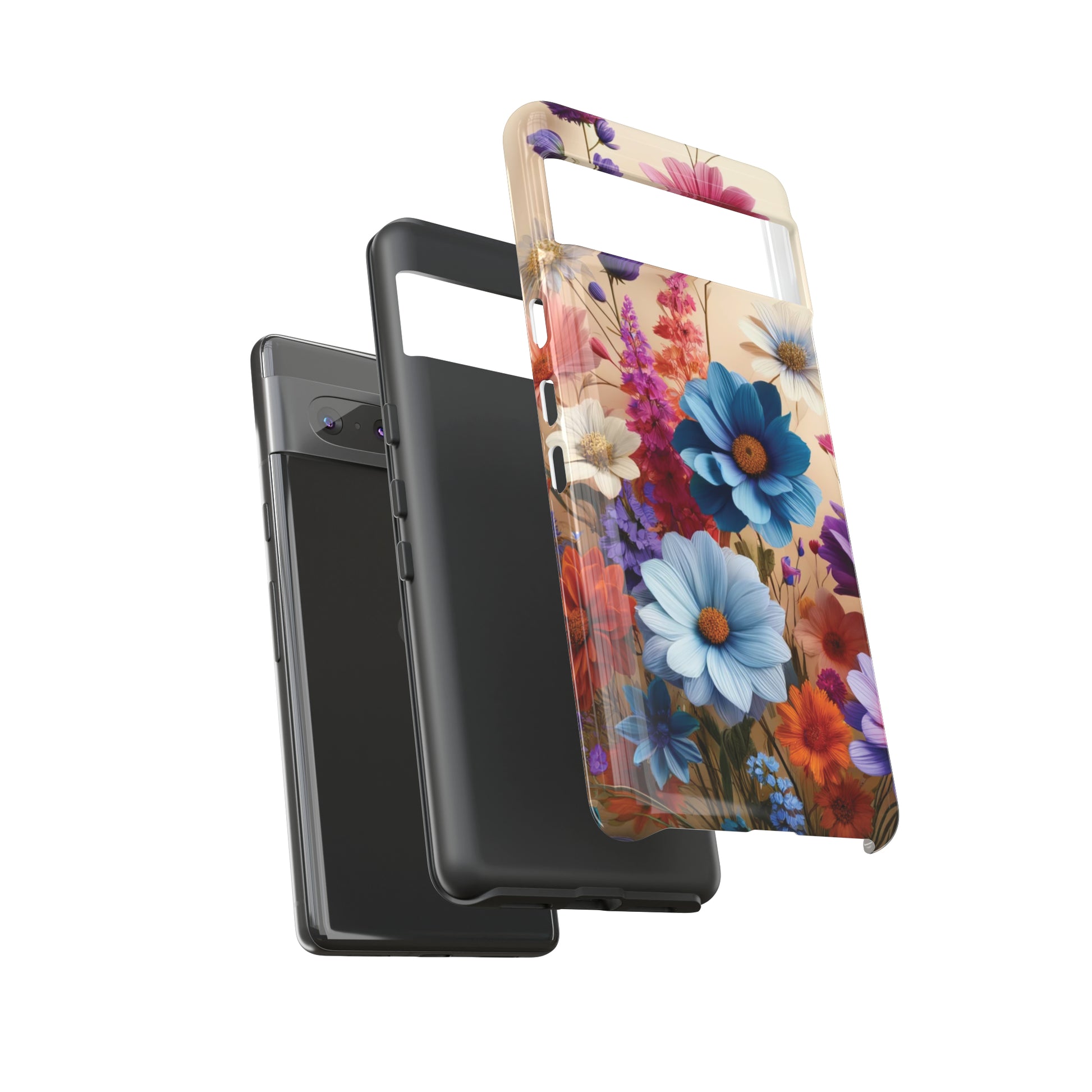Best Phone Case Floral 3D Illusion Luxury Tough Case Floral Elegant Durable Stylish for Modern Devices iPhone 15, Samsung iPhone Samsung Accessory Gift for Her.