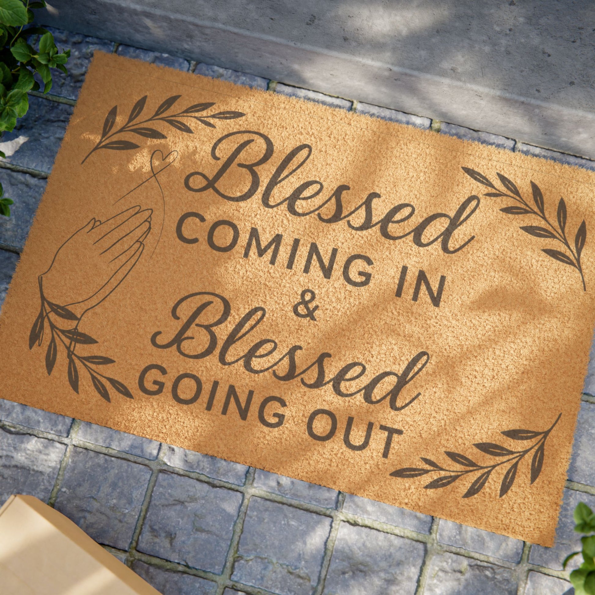 Inspirational Blessed Doormat – Perfect for Entryway Decor