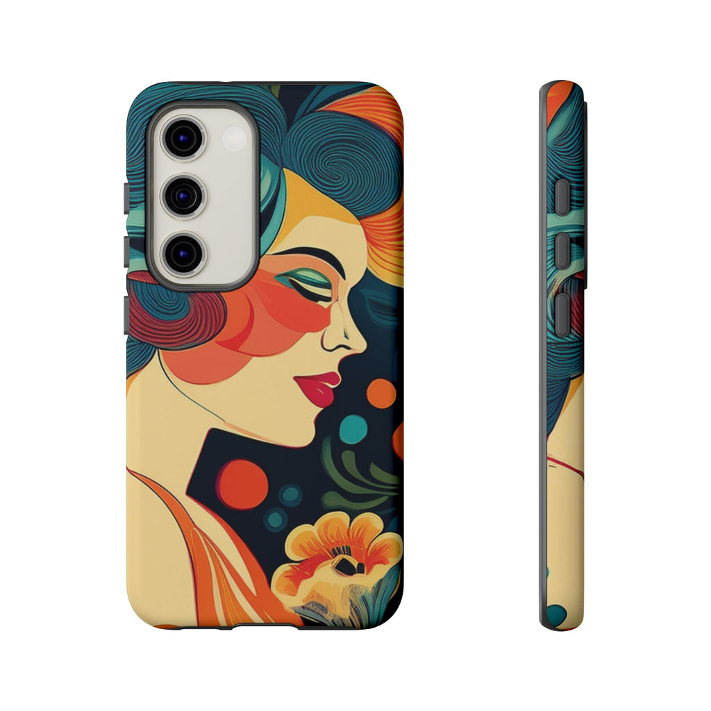 Coque de Téléphone Esthétique Années 50 Rétro Design d'Inspiration Vintage aux Couleurs Pastel Housse Style Mid-Century pour Modèles iPhone et Samsung Galaxy