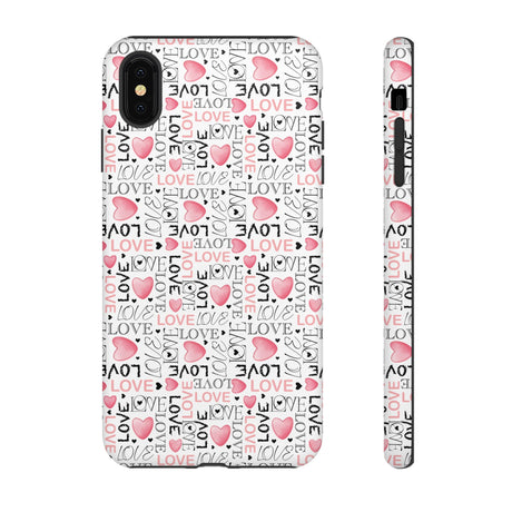 Cute Love Modern Watercolor Abstract Phone Case Compatible with iPhone, Samsung & More - Stylish, Durable Protection with Vibrant Artistic Design Perfect Gift for Her