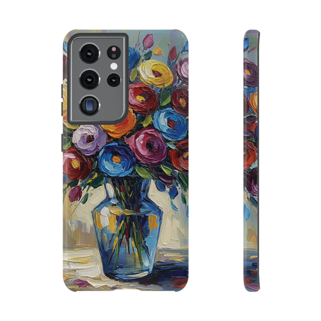 Floral Luxury Oil Painting Illusion Tough Case — Floral Art Phone Case for Art Lovers