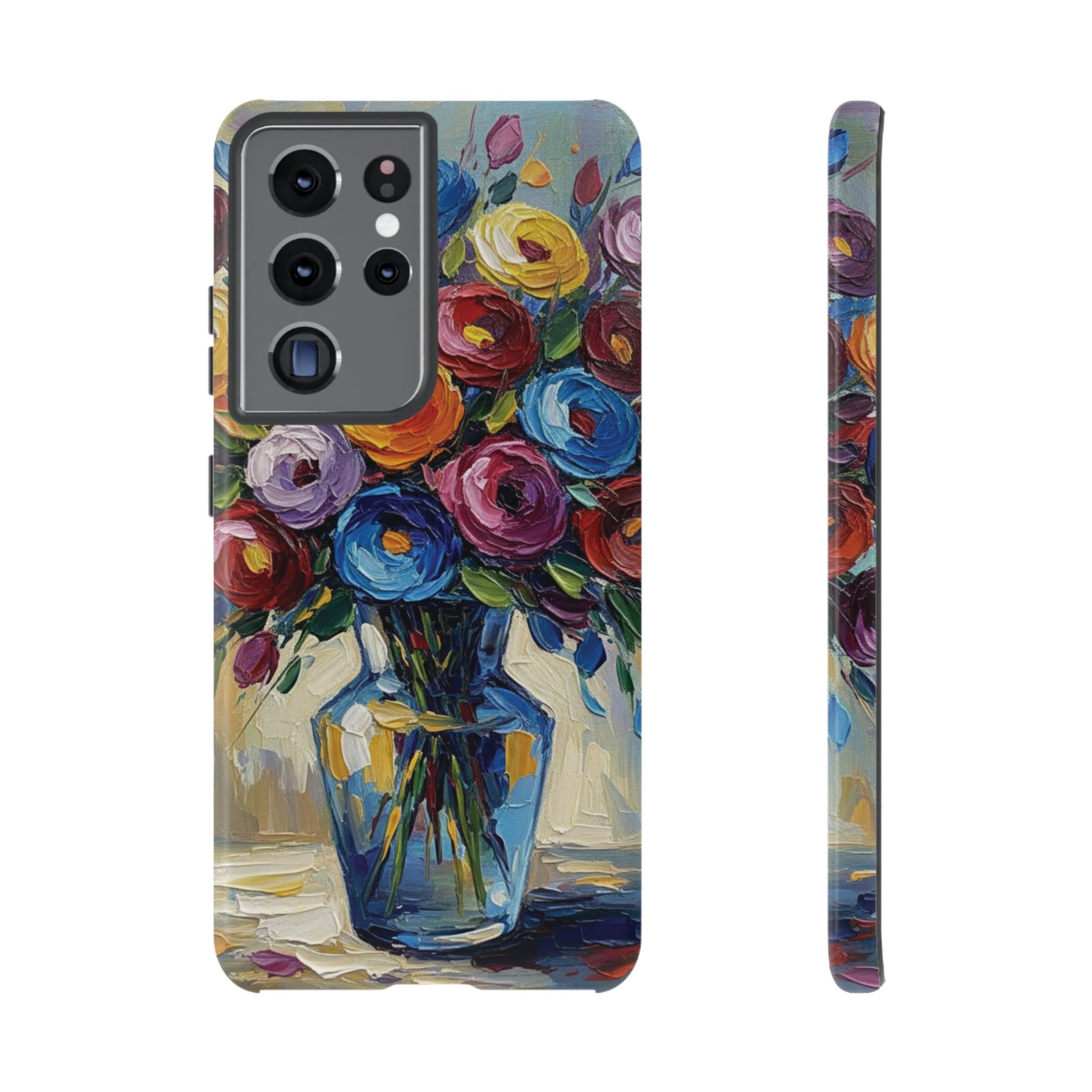 Floral Luxury Oil Painting Illusion Tough Case — Floral Art Phone Case for Art Lovers