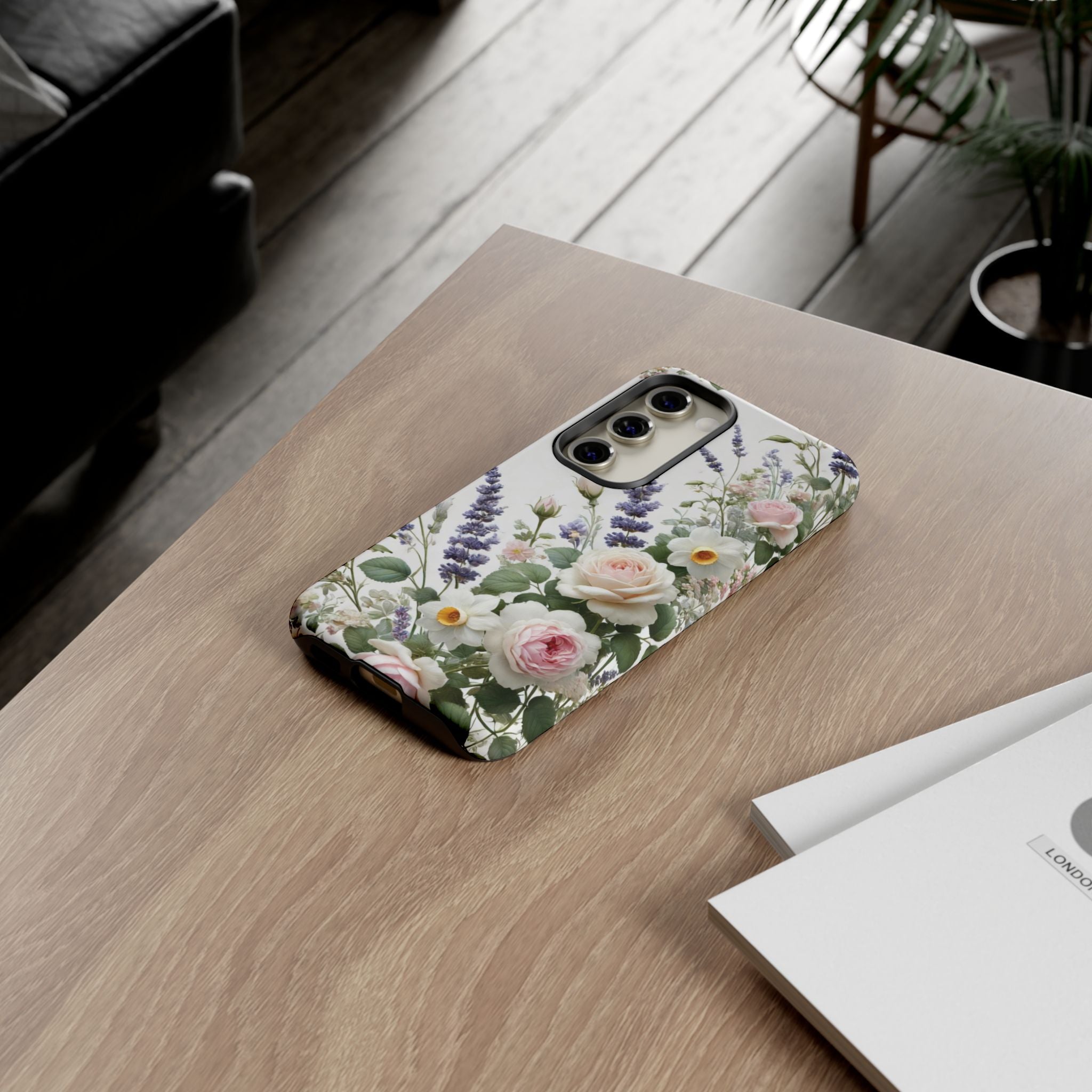 Boho Floral Fall Phone Case for iPhone 17,16  21 23 Samsung, and Pixel | Stylish Protective Cover Gift for Her Perfect for Floral Lover