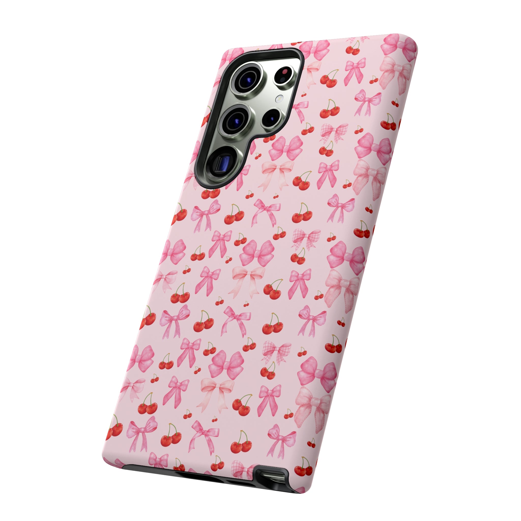 Coquette phone case Cherry Coquette Ribbon Bow iPhone Case Fruity, Girly Gift for Her Phone 15, Samsung iPhone Samsung Gift for Her Case iPhone 15, Samsung iPhone Samsung Accessory Gift for Her.