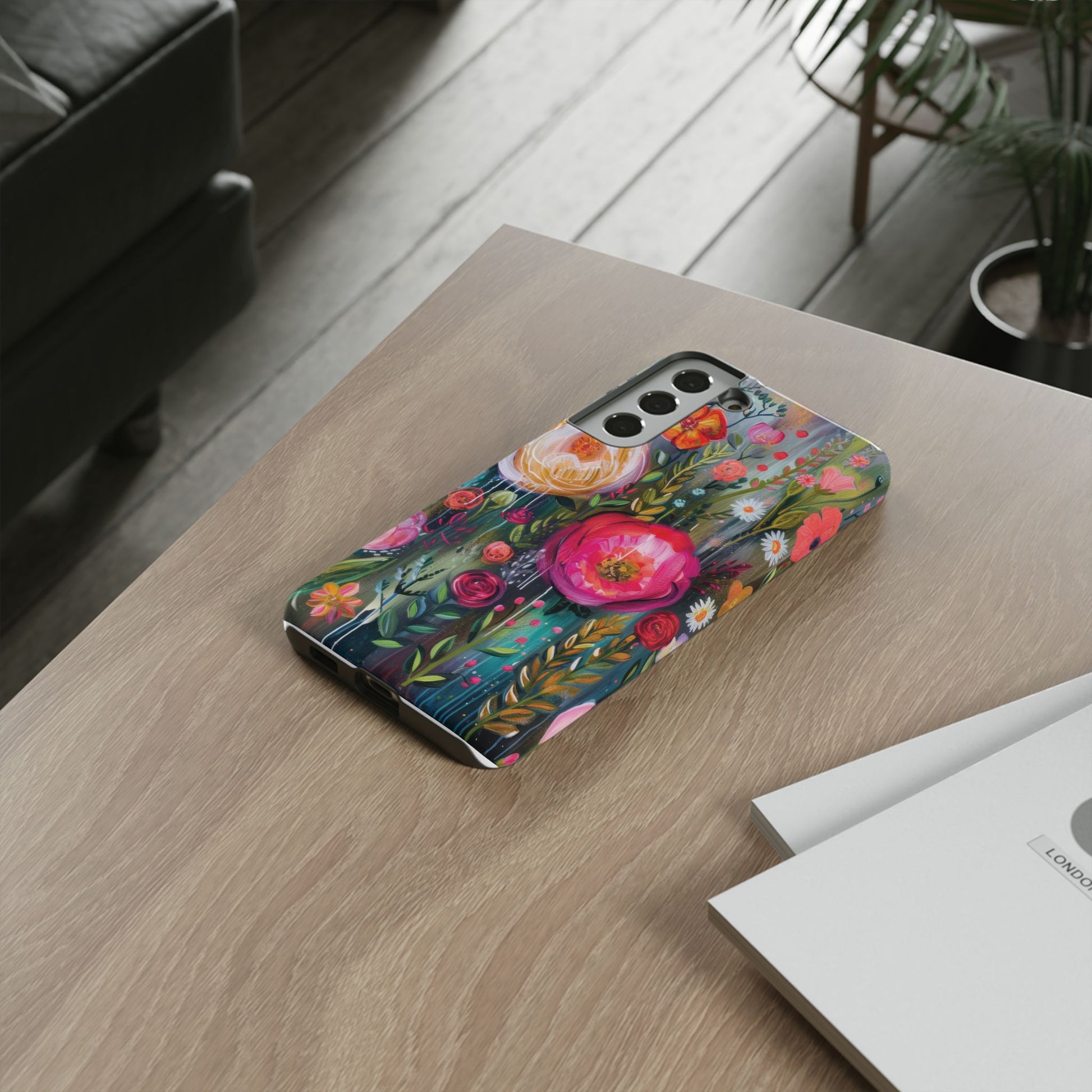 Watercolor Boho Floral Phone Case for iPhone 16 15 14 13 12  21 23 Samsung, and Pixel | Stylish Protective Cover Gift for Her Perfect for Floral Lover - MRSBYVALLE